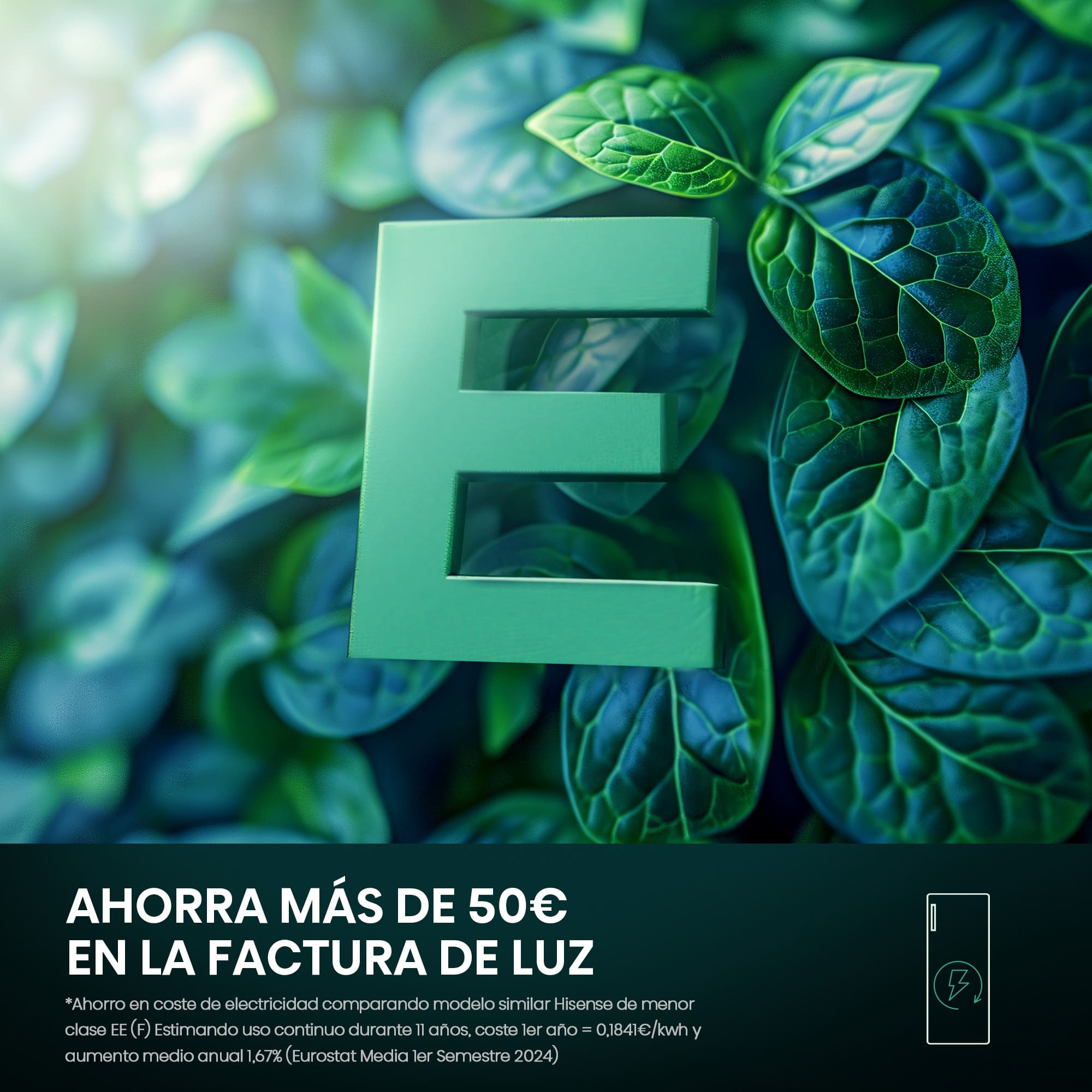 Hisense - RL313D4AWE – Frigorífico 1 Puerta, Clase E, 242L, Blanco