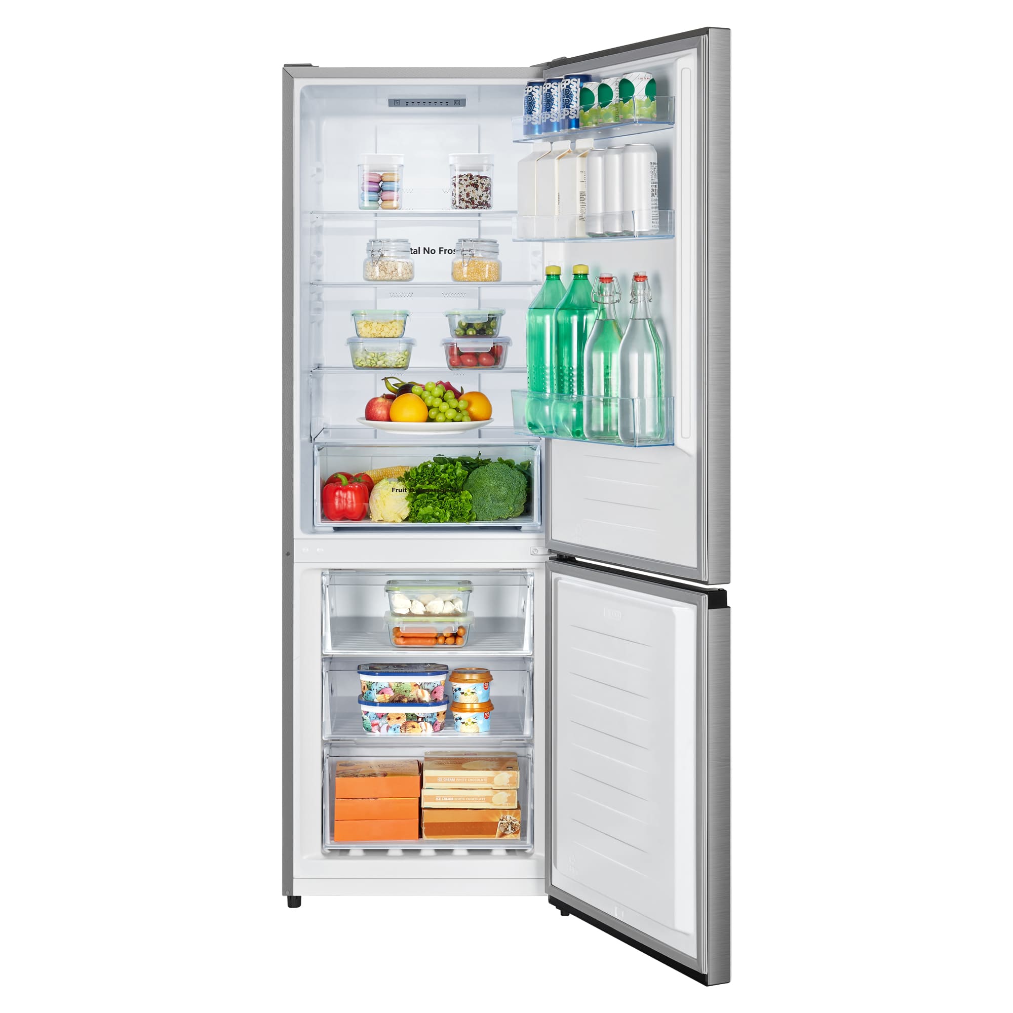 Hisense - RB372N4ACE – Frigorífico Combi 2 Puertas, Clase E , 292L, Inox