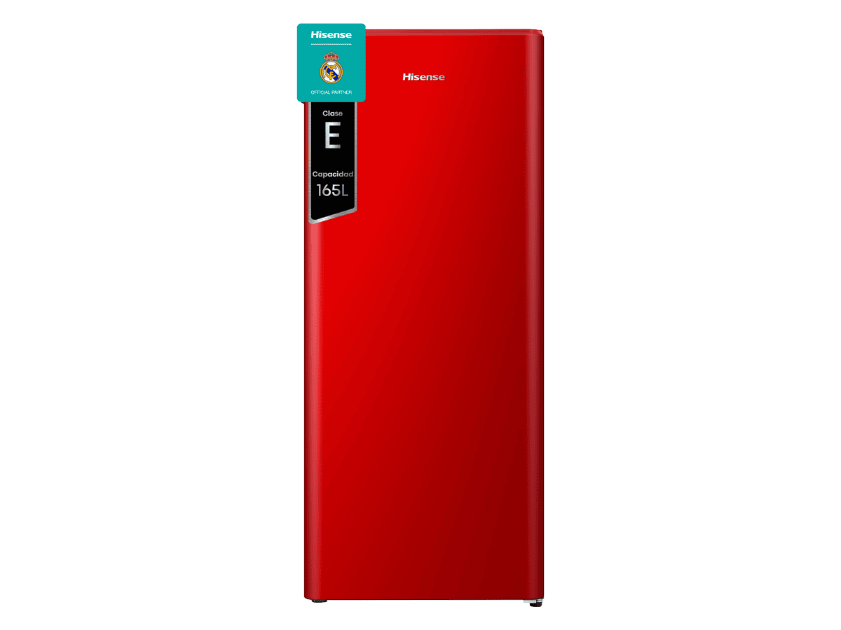RR220D4BRE - Frigorífico 1 Puerta, Clase E, 165L, Rojo