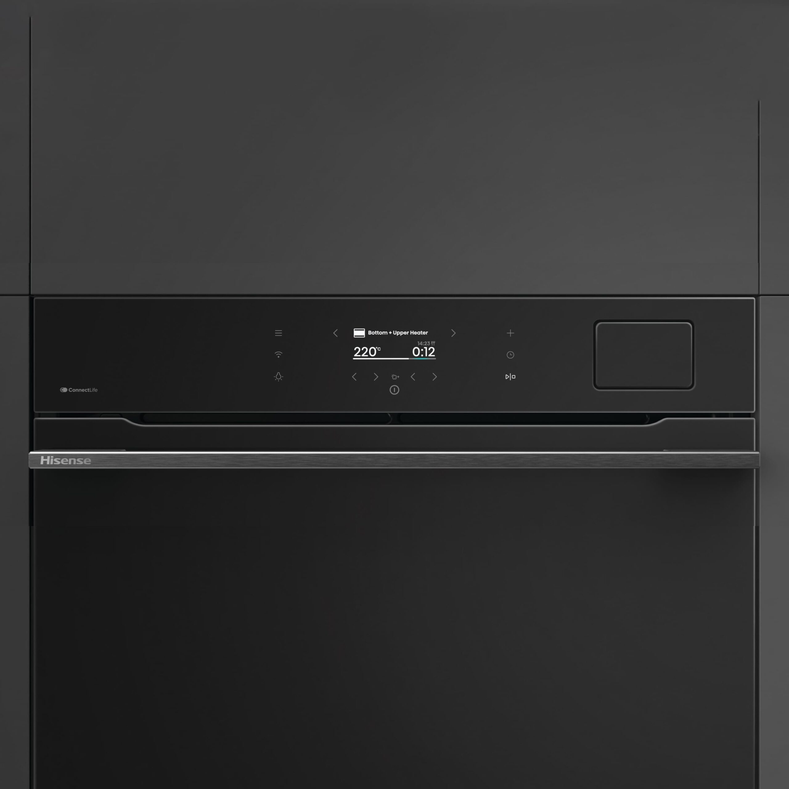 Hisense - BAS614A8B​ – Horno Hidrolítico con Cocción Vapor (Dep. Agua), Clase A+ , Capacidad 77L, Color Negro