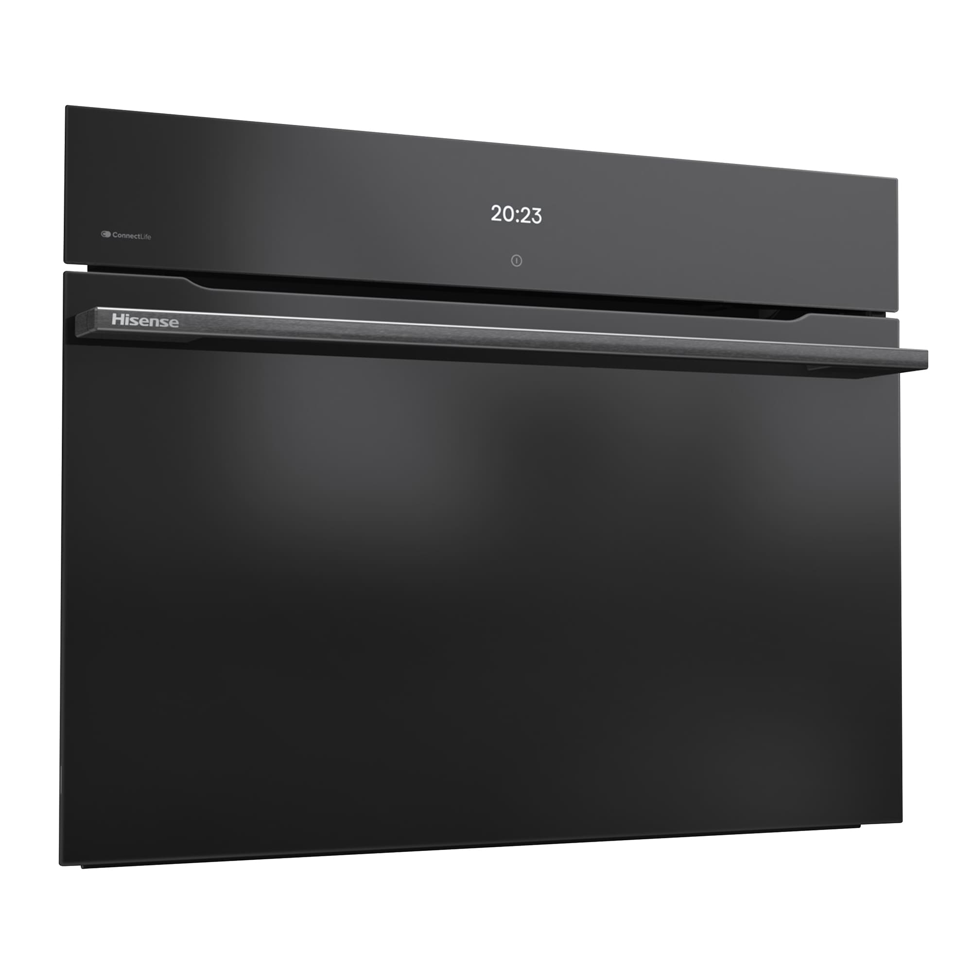 Hisense - BIM406A8B – Horno Combi MWO Integrable, Capacidad 50L, Color Cristal Negro