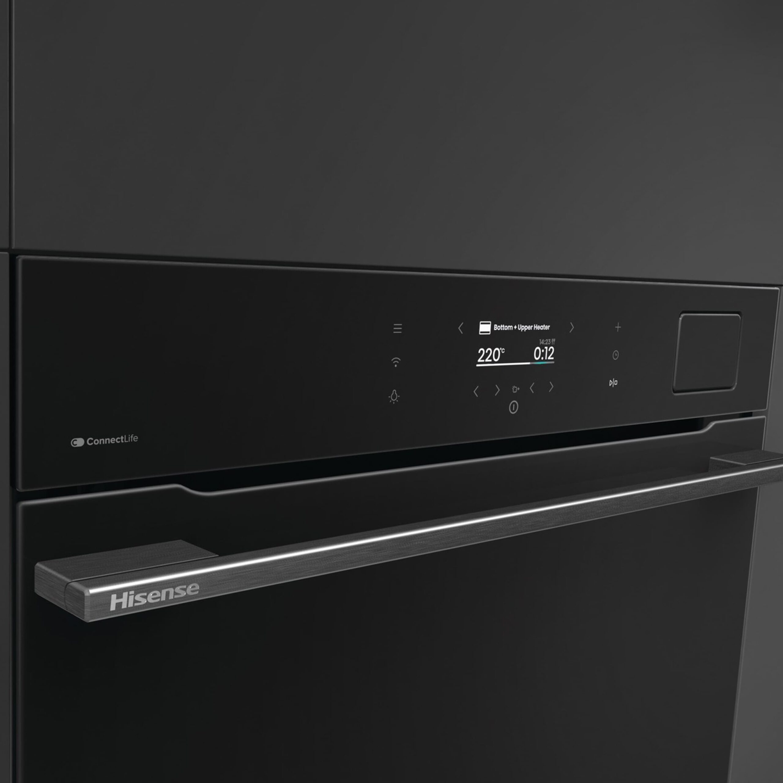 Hisense - BI614P8B – Horno Pirolitico, Clase A+ , Capacidad 77L, Color Negro