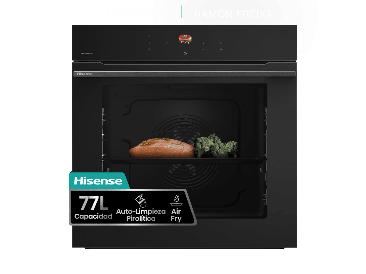 BI614P8B - Horno Pirolitico, Clase A+ , Capacidad 77L, Color Negro