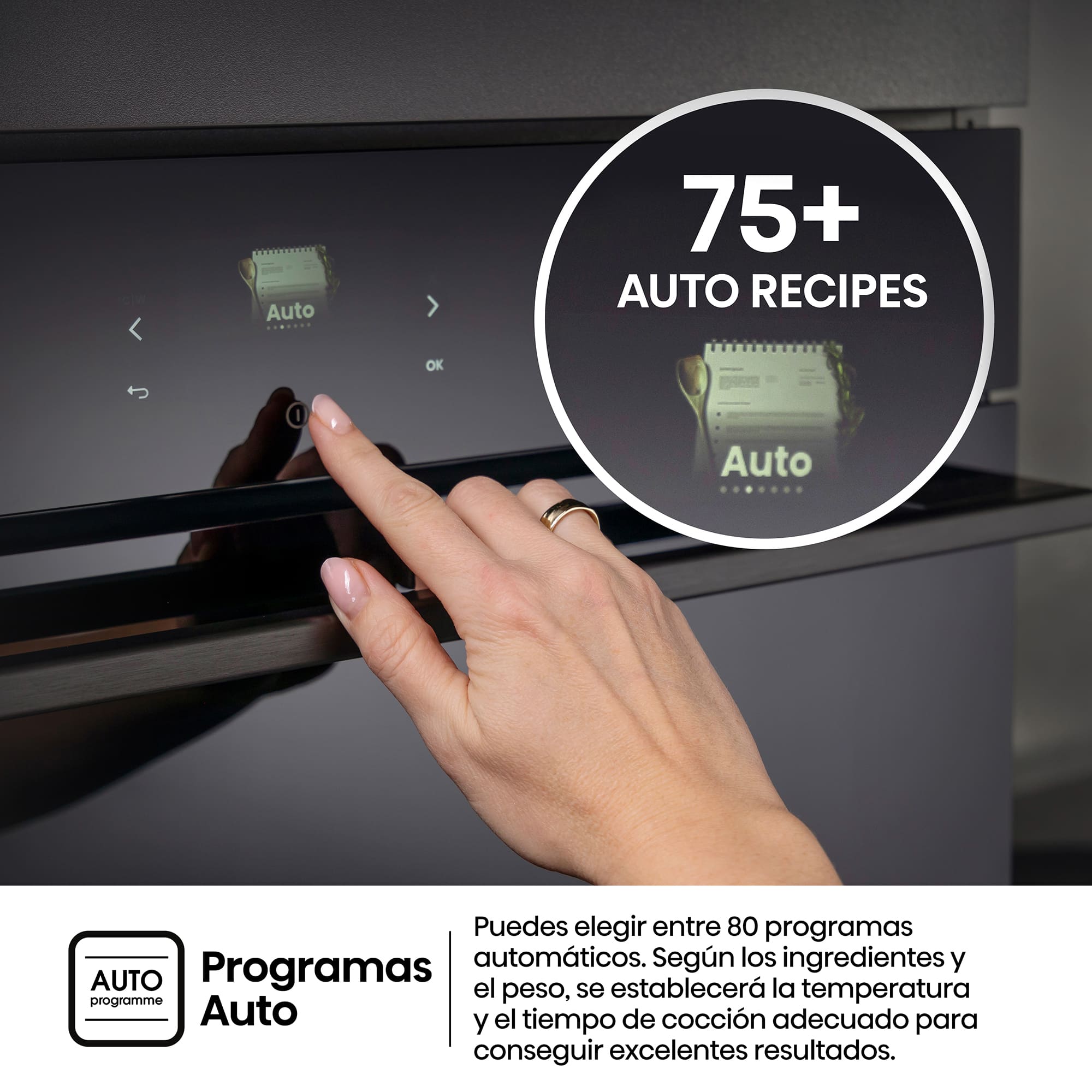 Hisense - BI611A8B – Horno Hidrolítico, Clase A+ , Capacidad 77L, Color Negro