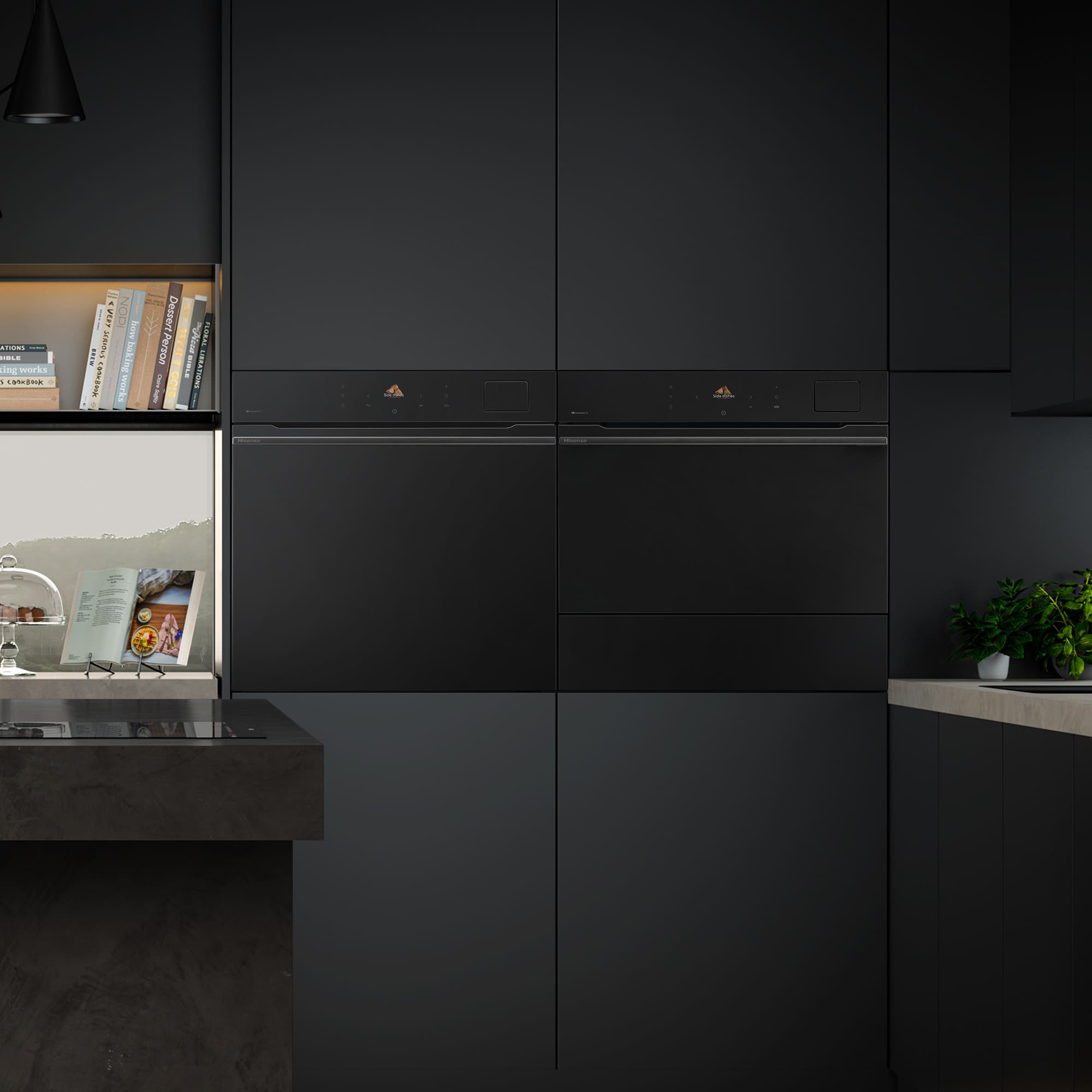 Hisense - BFS615S8B – Horno 100% Vapor con Cocción 100% Vapor (Dep. Agua), Clase A+ , Capacidad 77L, Color Negro