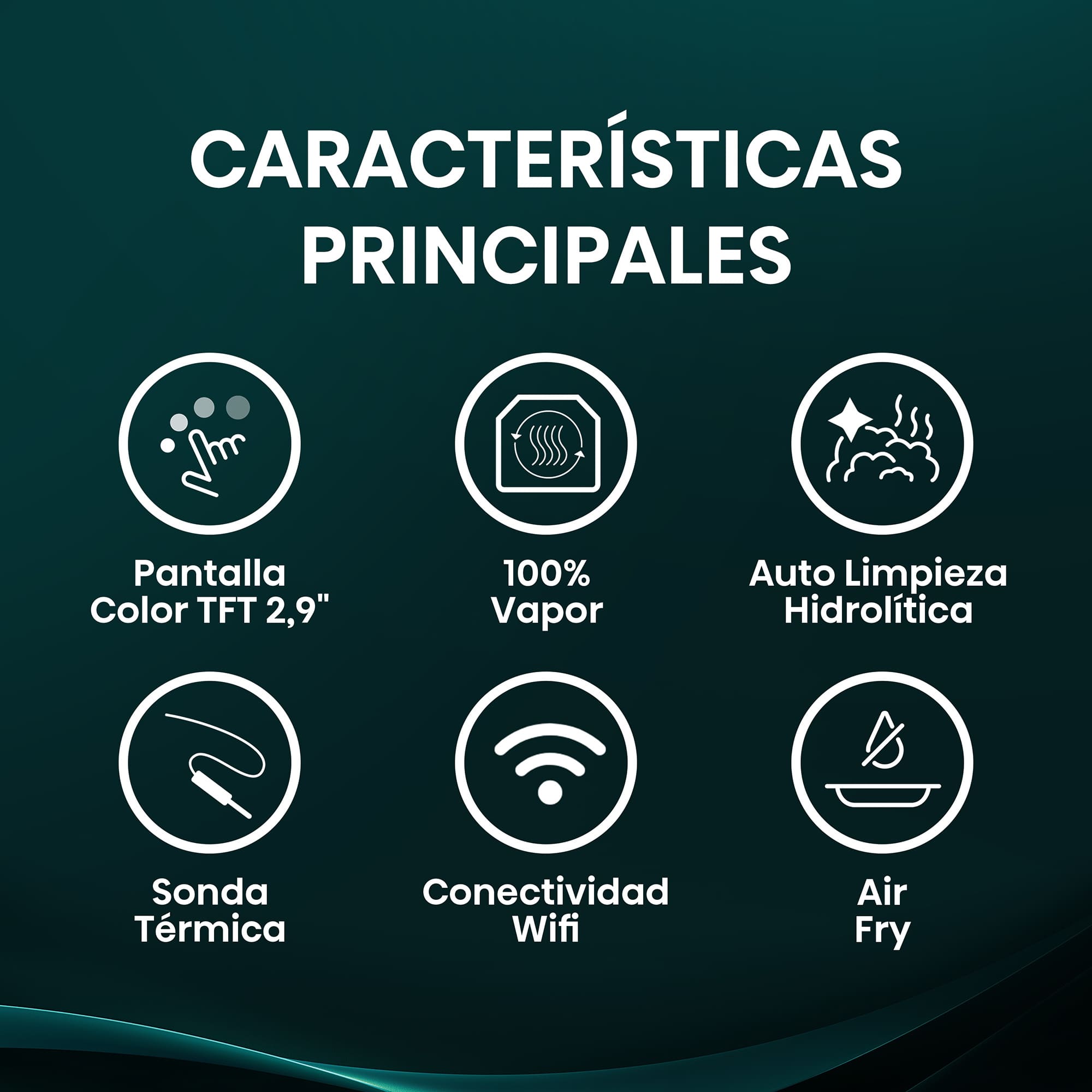 Hisense - BFS615S8B – Horno 100% Vapor con Cocción 100% Vapor (Dep. Agua), Clase A+ , Capacidad 77L, Color Negro