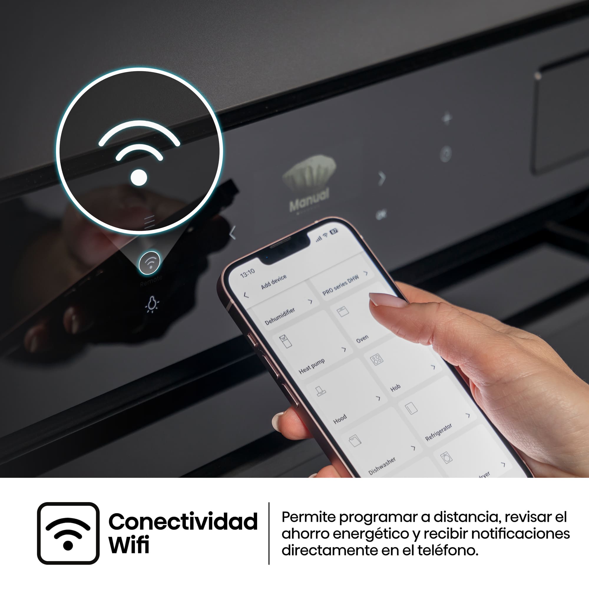 Hisense - BFS615S8B – Horno 100% Vapor con Cocción 100% Vapor (Dep. Agua), Clase A+ , Capacidad 77L, Color Negro