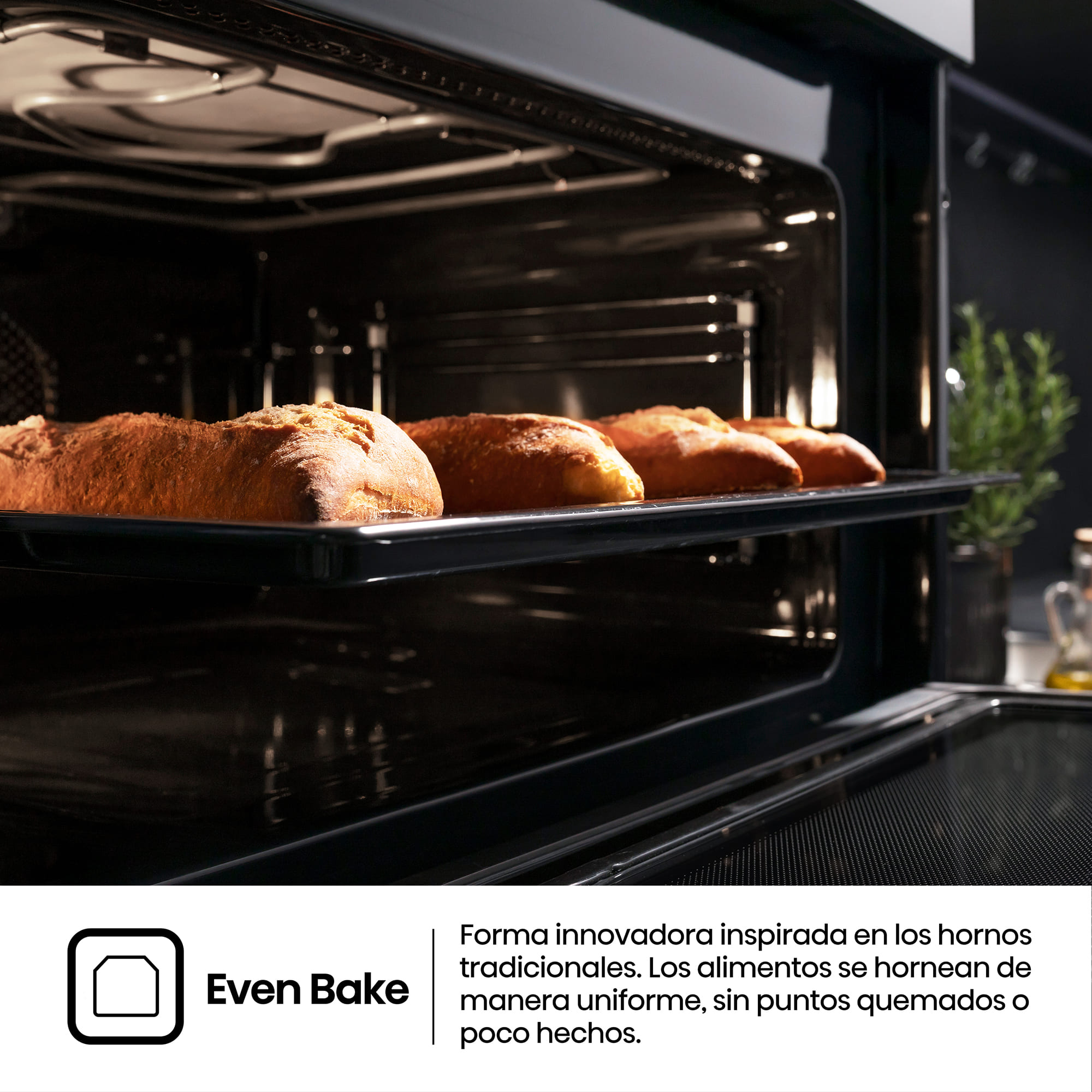 Hisense - BIM406A8B – Horno Combi MWO Integrable, Capacidad 50L, Color Cristal Negro