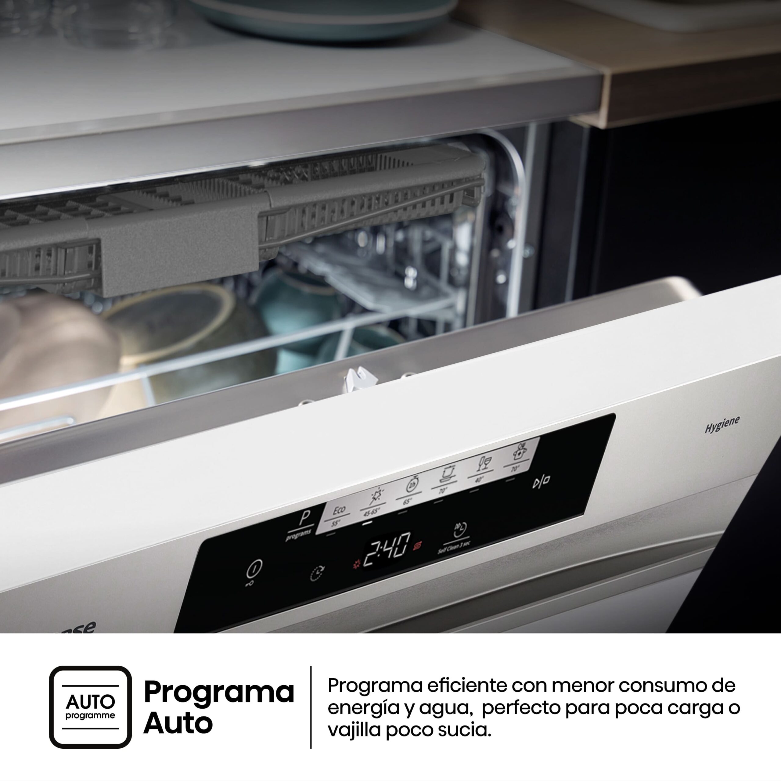 Hisense - HS643C90W – Lavavajillas 60Cm de Libre Instalación, Clase C , Capacidad 16 servicios, Color Blanco
