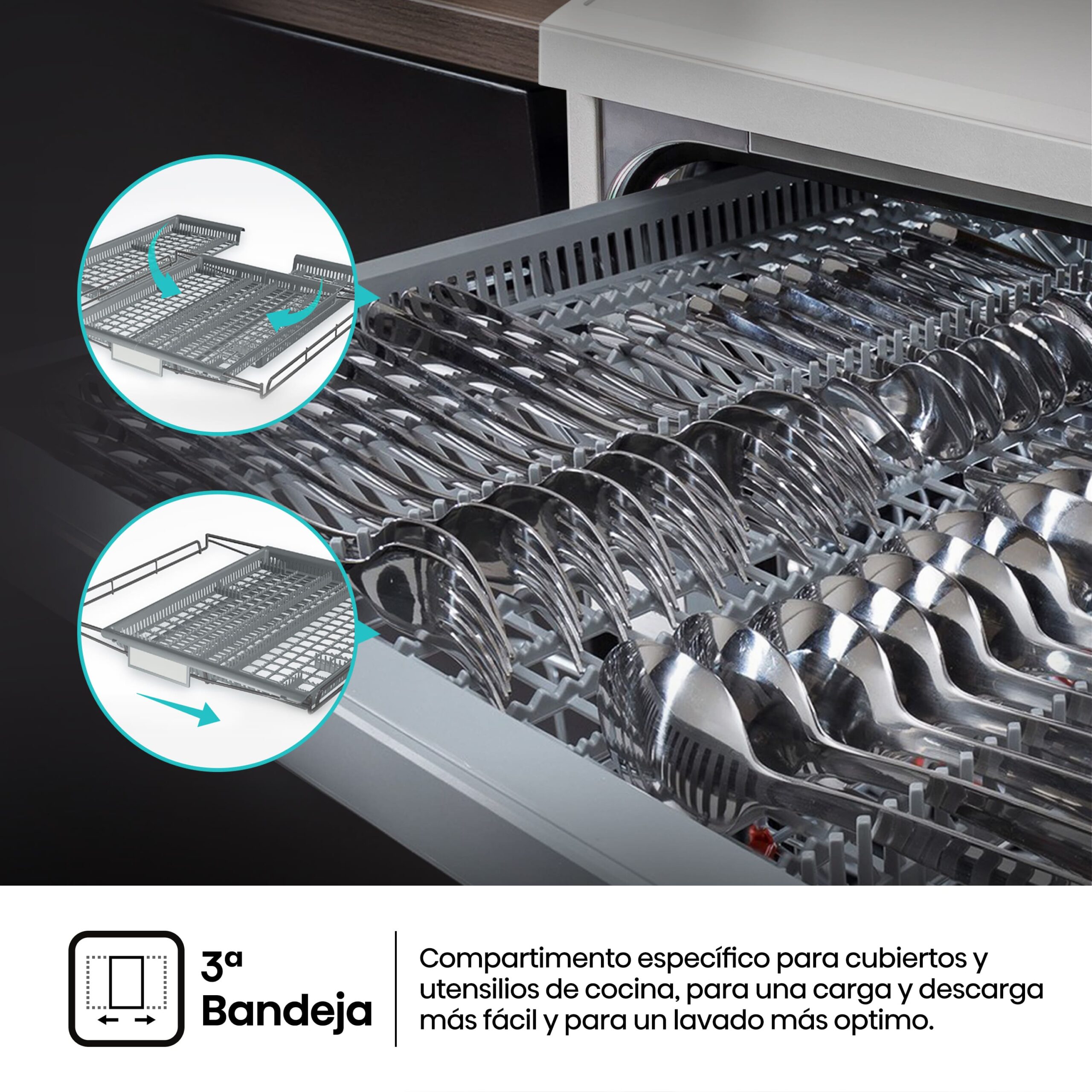 Hisense - HS643C90W – Lavavajillas 60Cm de Libre Instalación, Clase C , Capacidad 16 servicios, Color Blanco