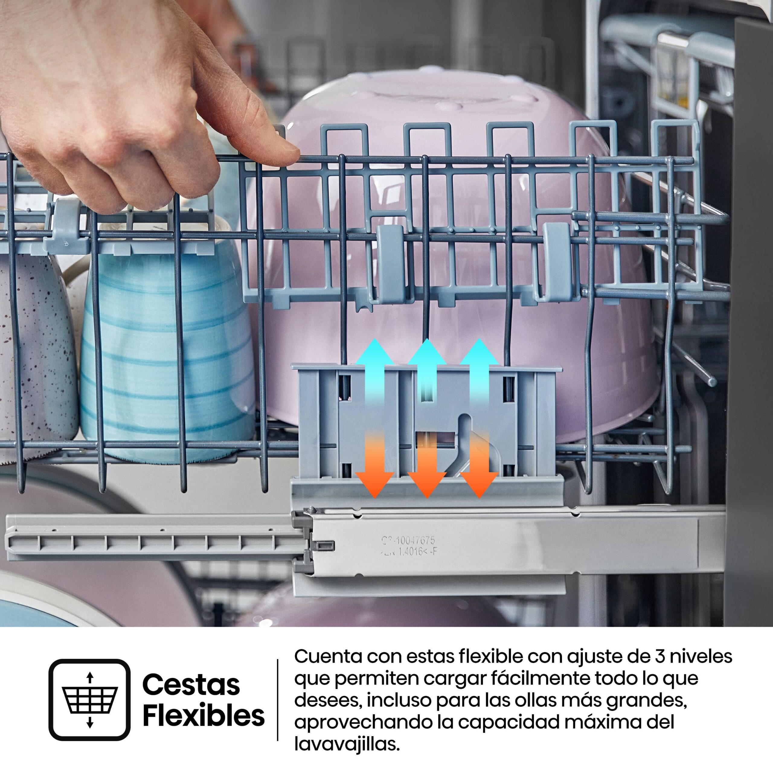 Hisense - HS643C90W – Lavavajillas 60Cm de Libre Instalación, Clase C , Capacidad 16 servicios, Color Blanco