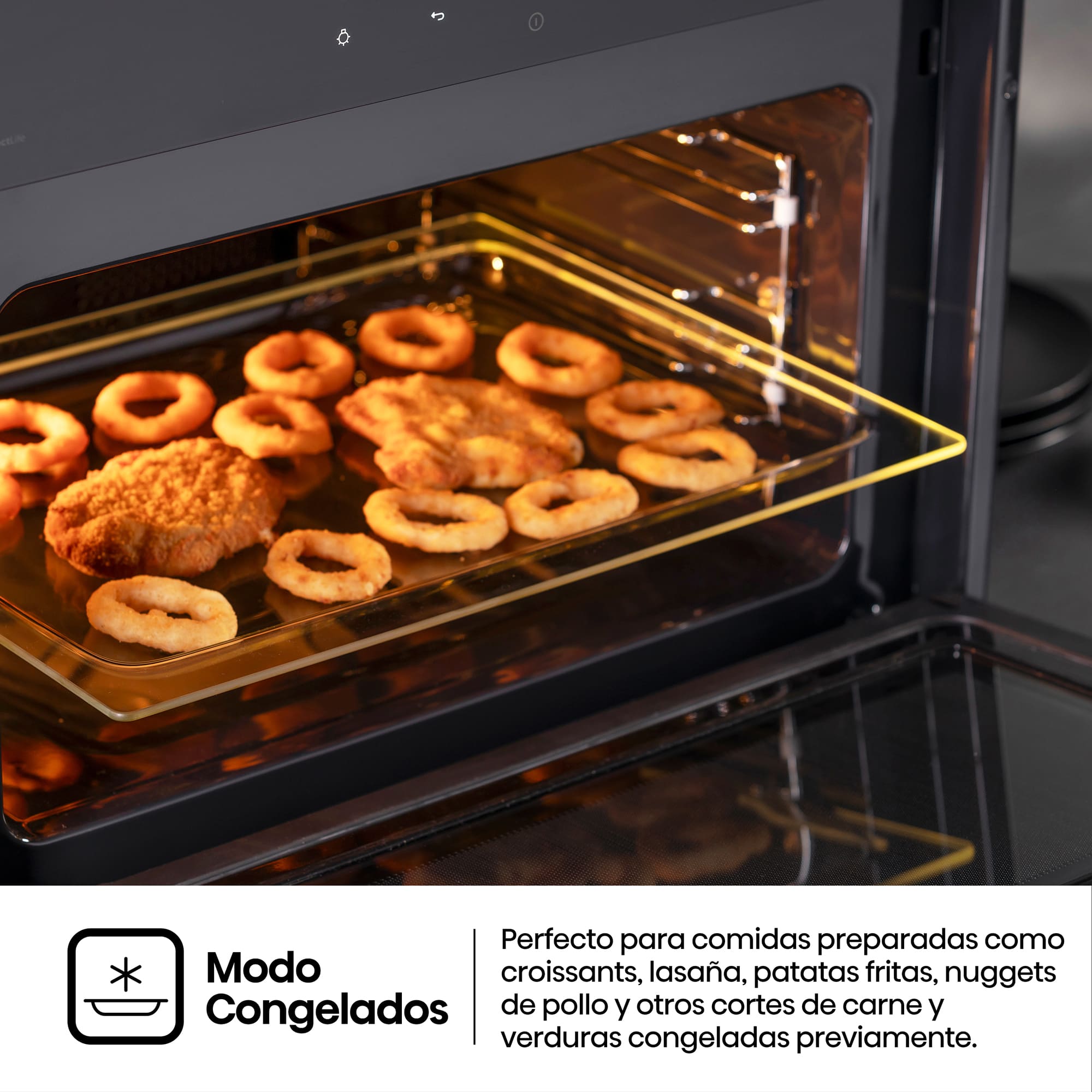 Hisense - BIM406A8B – Horno Combi MWO Integrable, Capacidad 50L, Color Cristal Negro