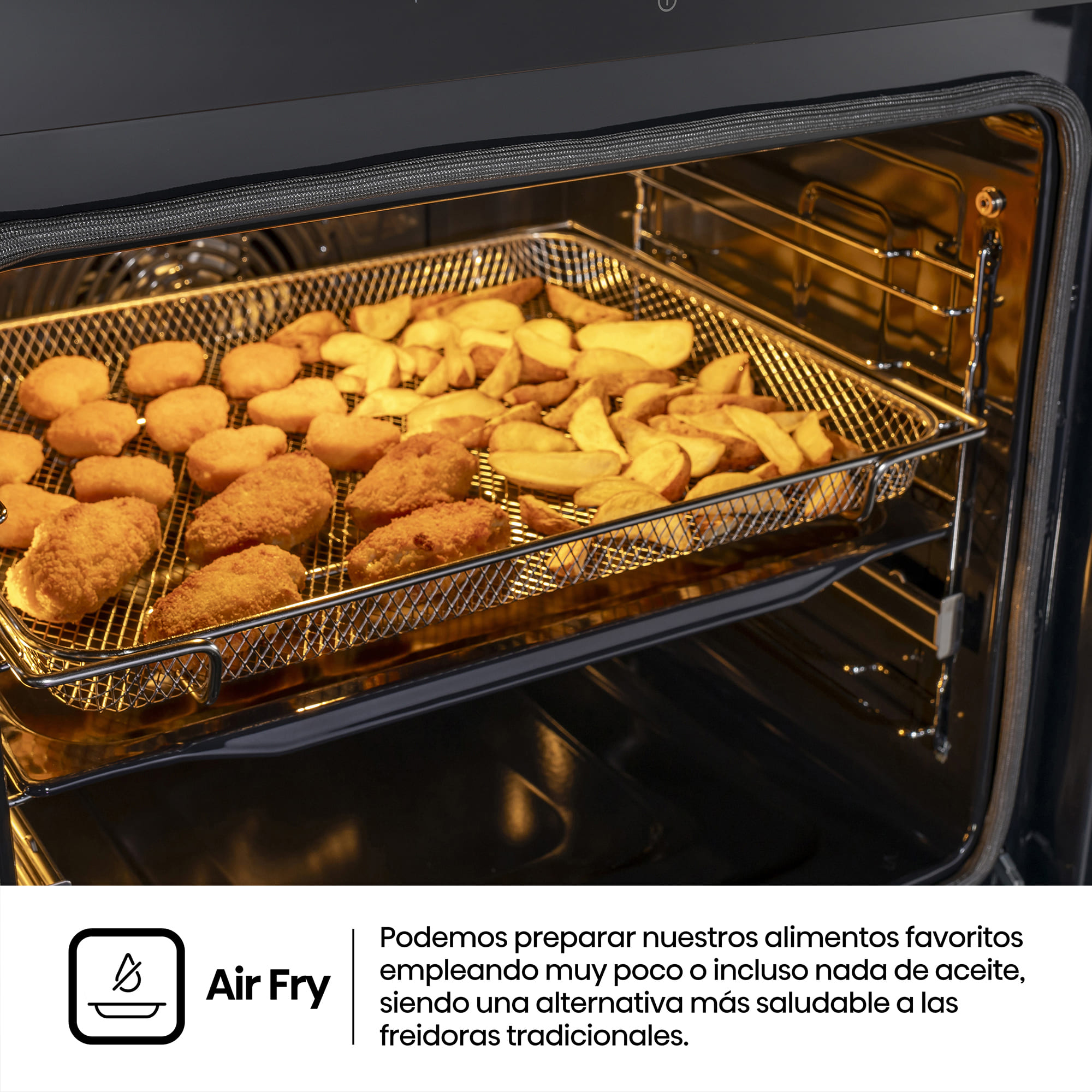 Hisense - BAS614A8B​ – Horno Hidrolítico con Cocción Vapor (Dep. Agua), Clase A+ , Capacidad 77L, Color Negro