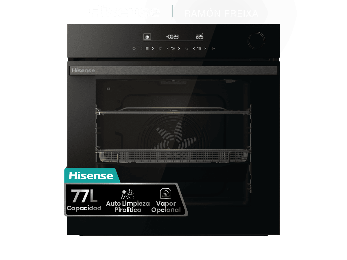 BSA66346PBGWIFI - Horno Pirolítico, Cocción Vapor Con Depósito, Clase A+, 77L, Cristal Negro
