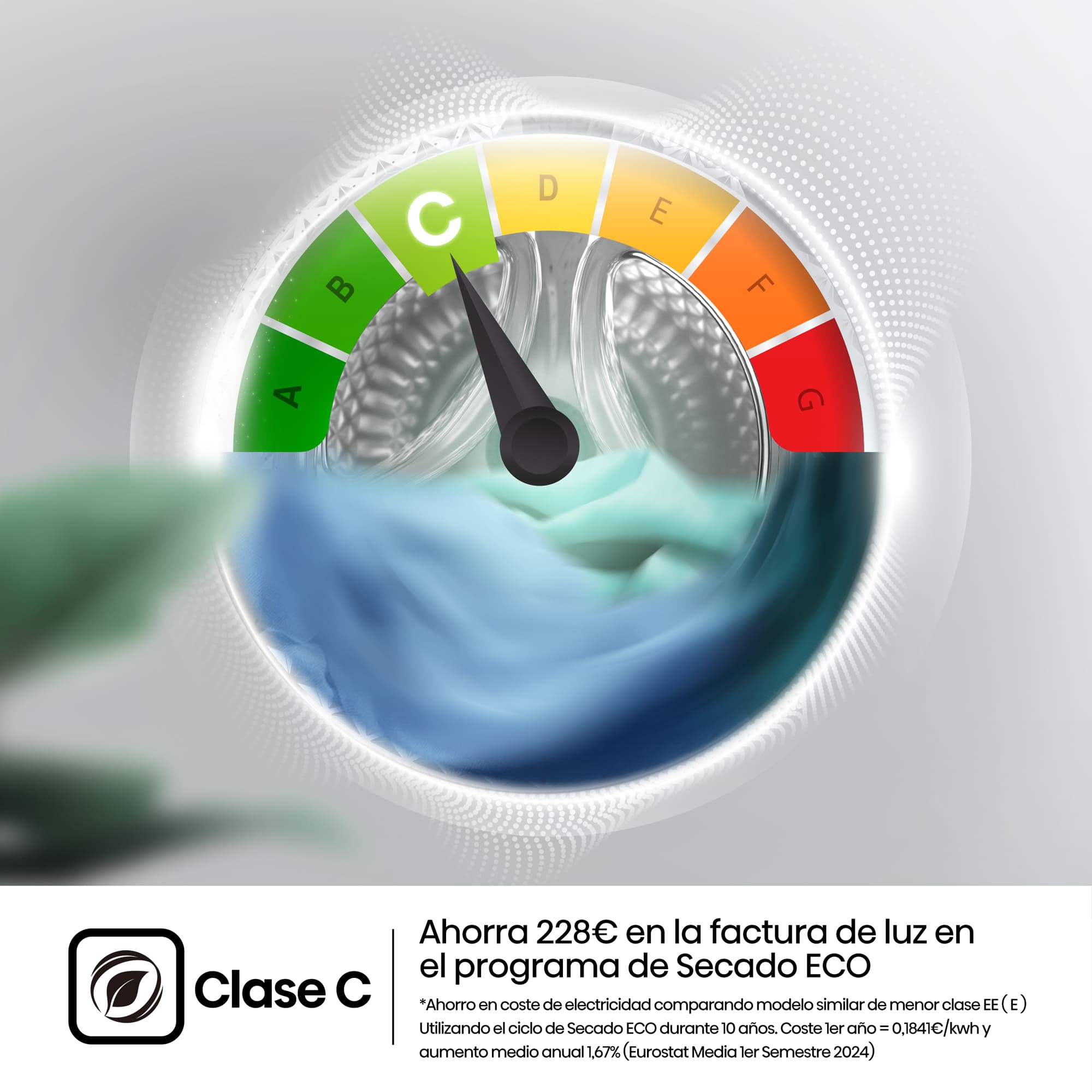 Hisense - DH3S902BW3 – Secadora, Clase C, Capacidad 9 kg, Color Blanco