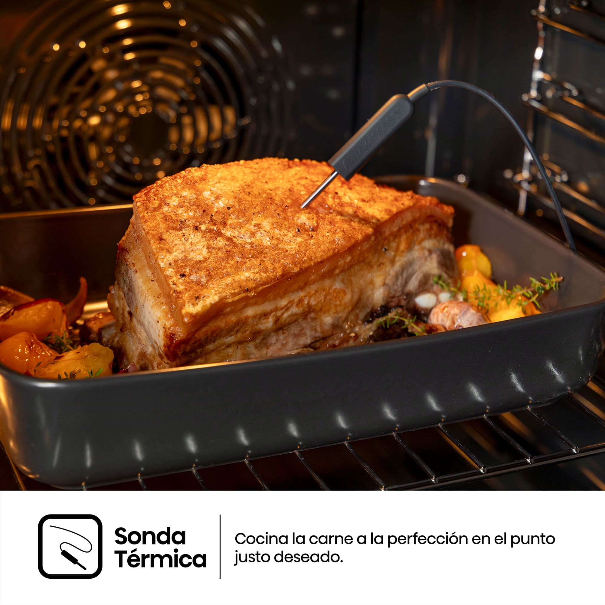 Hisense - BAS614A8B​ – Horno Hidrolítico con Cocción Vapor (Dep. Agua), Clase A+ , Capacidad 77L, Color Negro