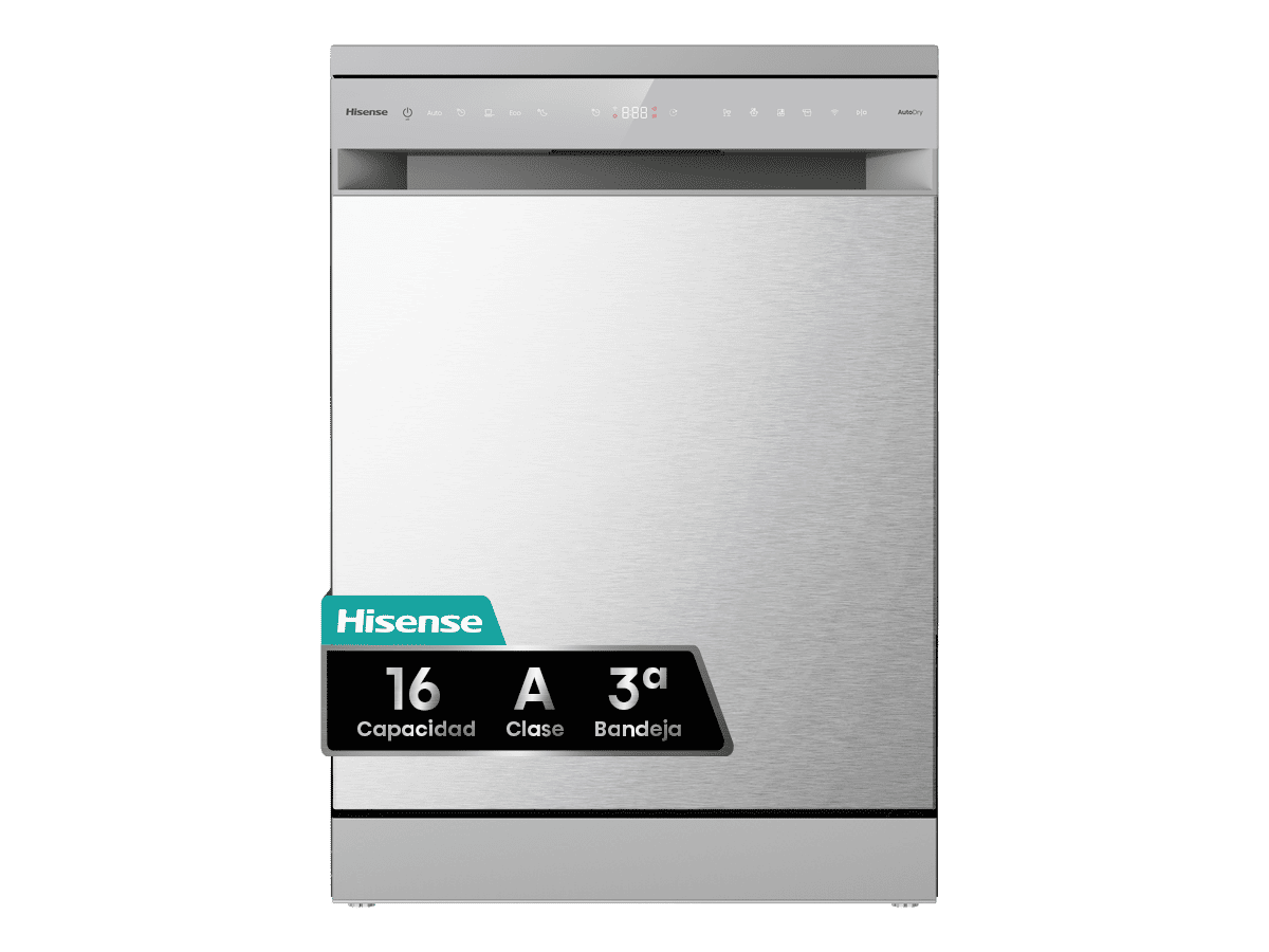 HS673A90X - Lavavajillas 60Cm De Libre Instalación, Clase A , Capacidad 16 Serv, Color Inox