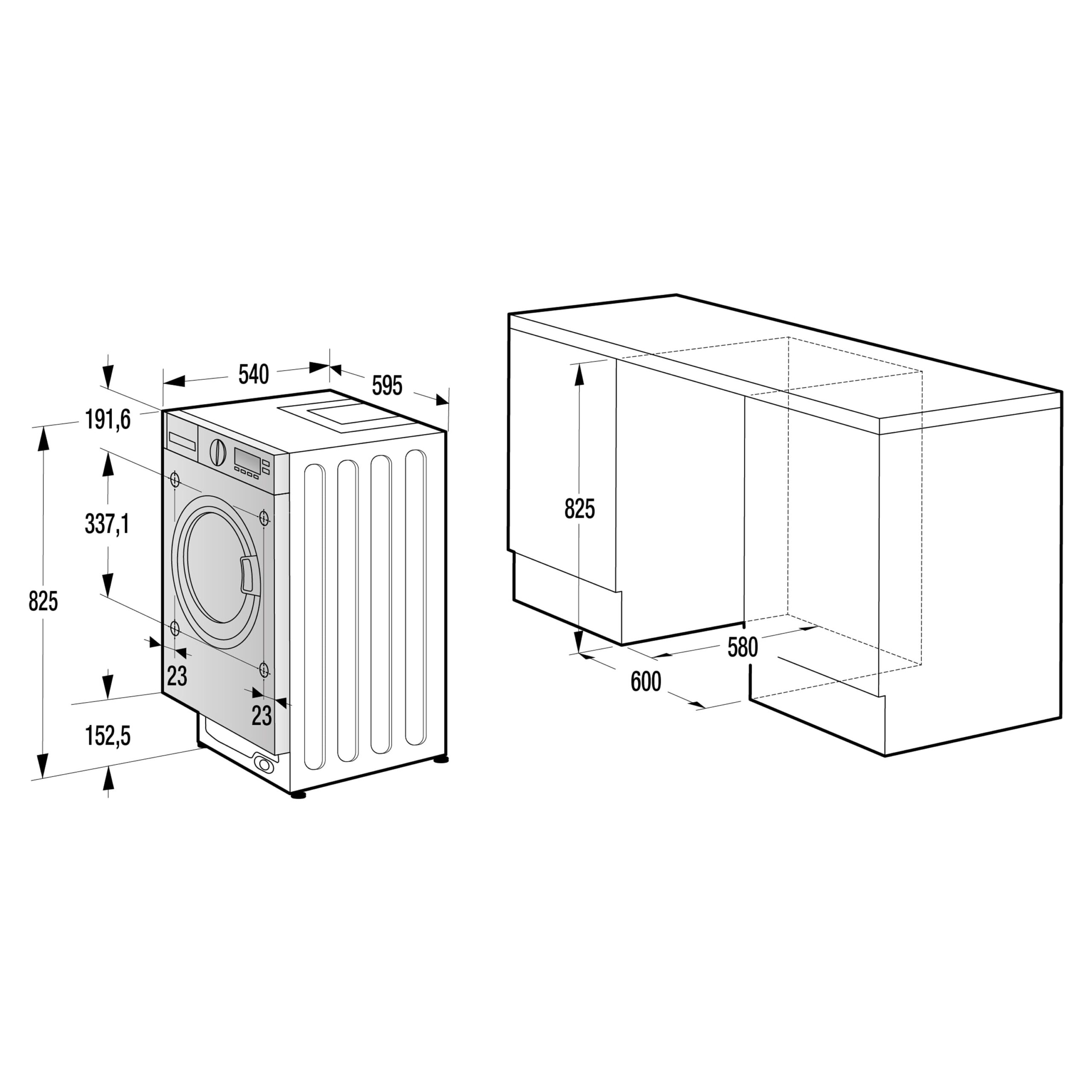 Hisense - WD3M841BWIES – Lavasecadora, Clase E/B, 8 kg/6 kg, 1400 rpm, Blanco