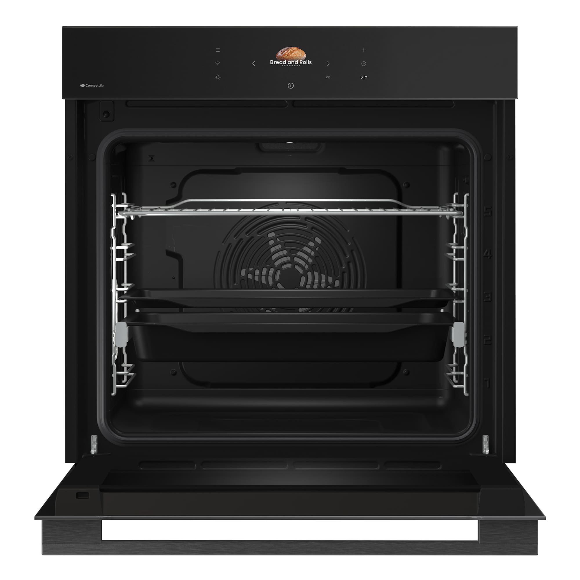 Hisense - BI611A8B – Horno Hidrolítico, Clase A+ , Capacidad 77L, Color Negro