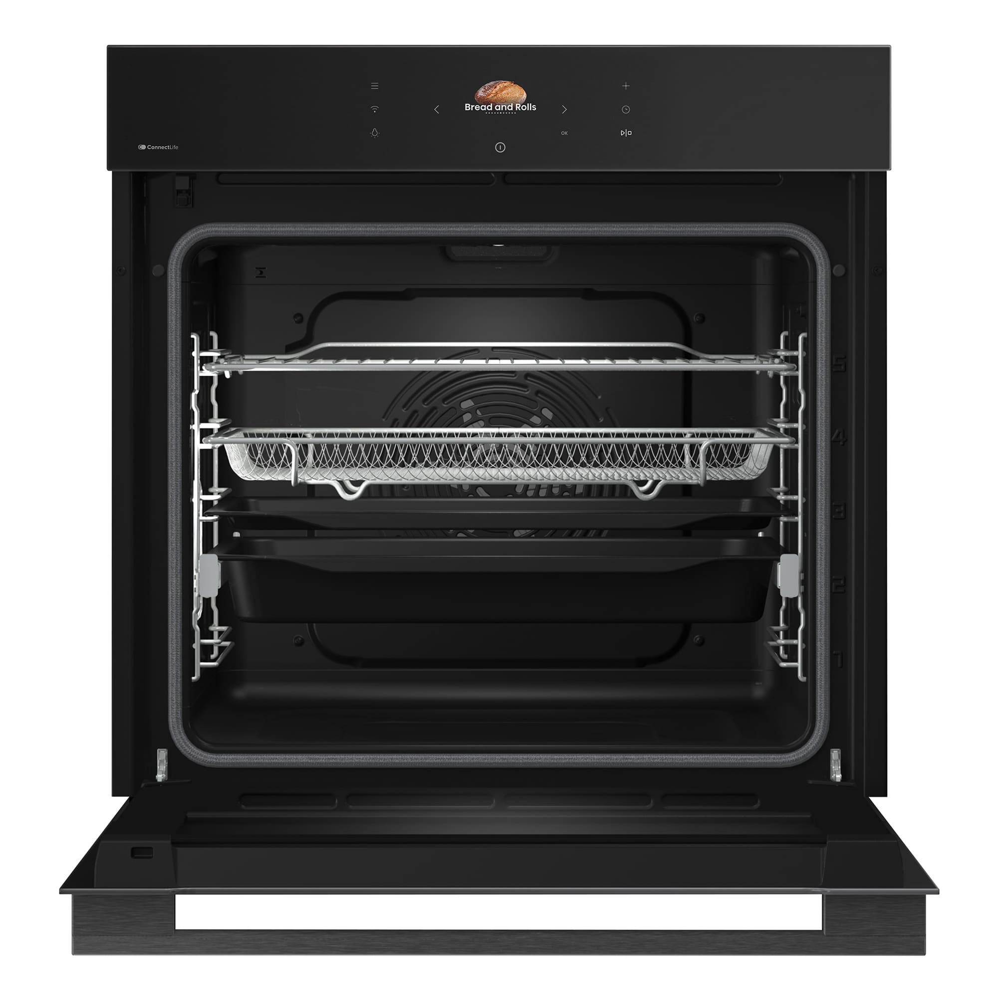 Hisense - BI614P8B – Horno Pirolitico, Clase A+ , Capacidad 77L, Color Negro