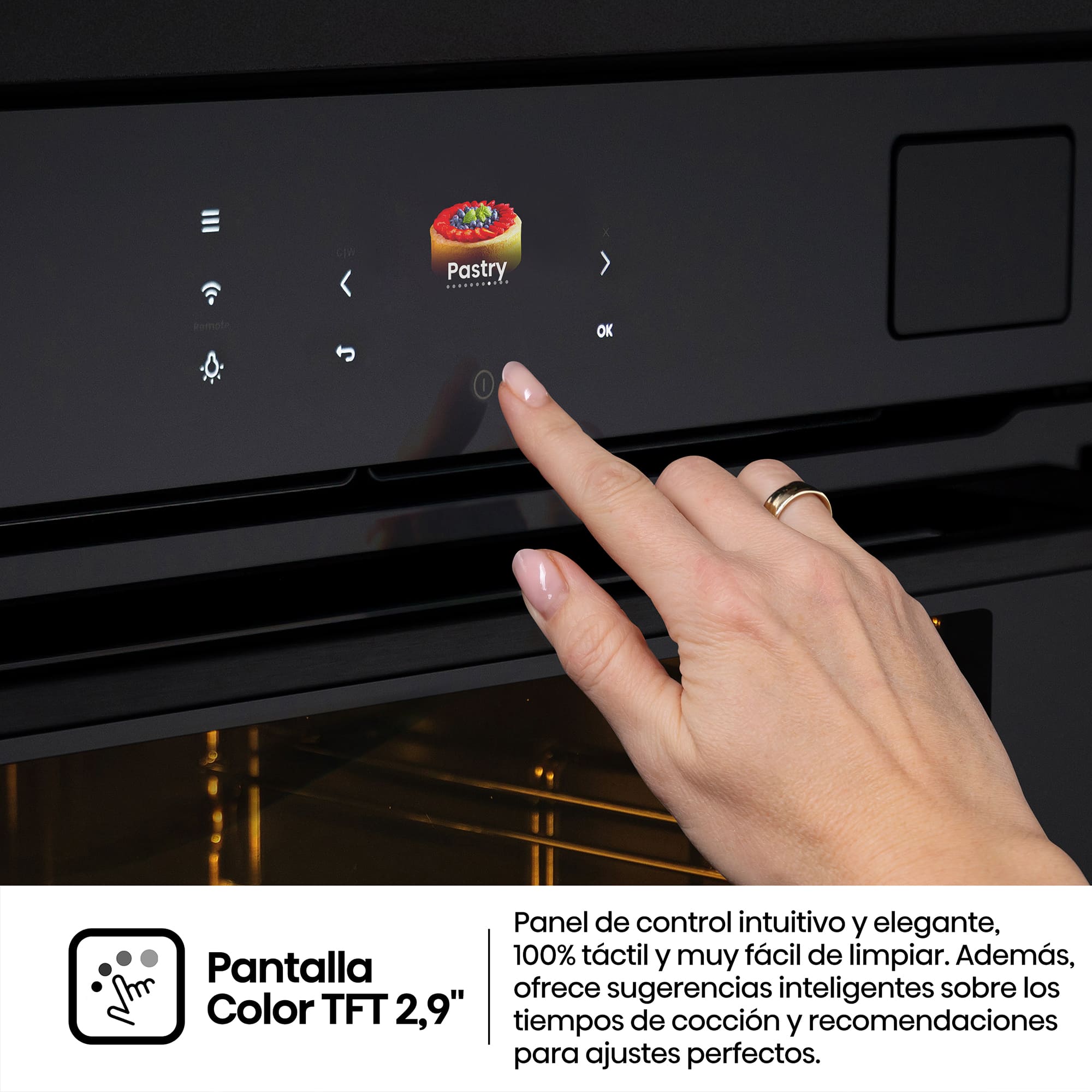 Hisense - BAS614A8B​ – Horno Hidrolítico con Cocción Vapor (Dep. Agua), Clase A+ , Capacidad 77L, Color Negro