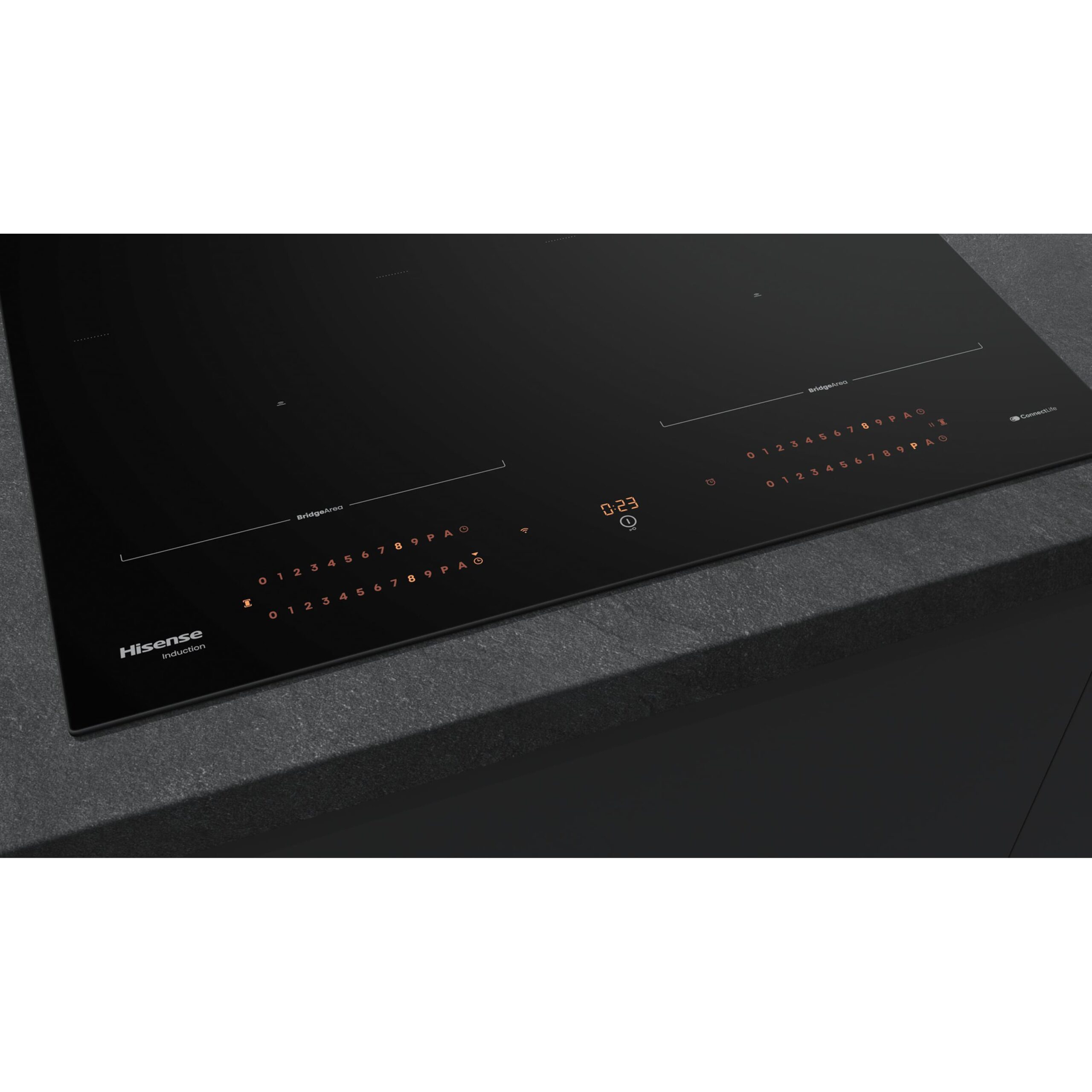 Hisense - HI6443BSCWF – Placa Flex, 4 Zonas, Capacidad 7360W, Color Negro