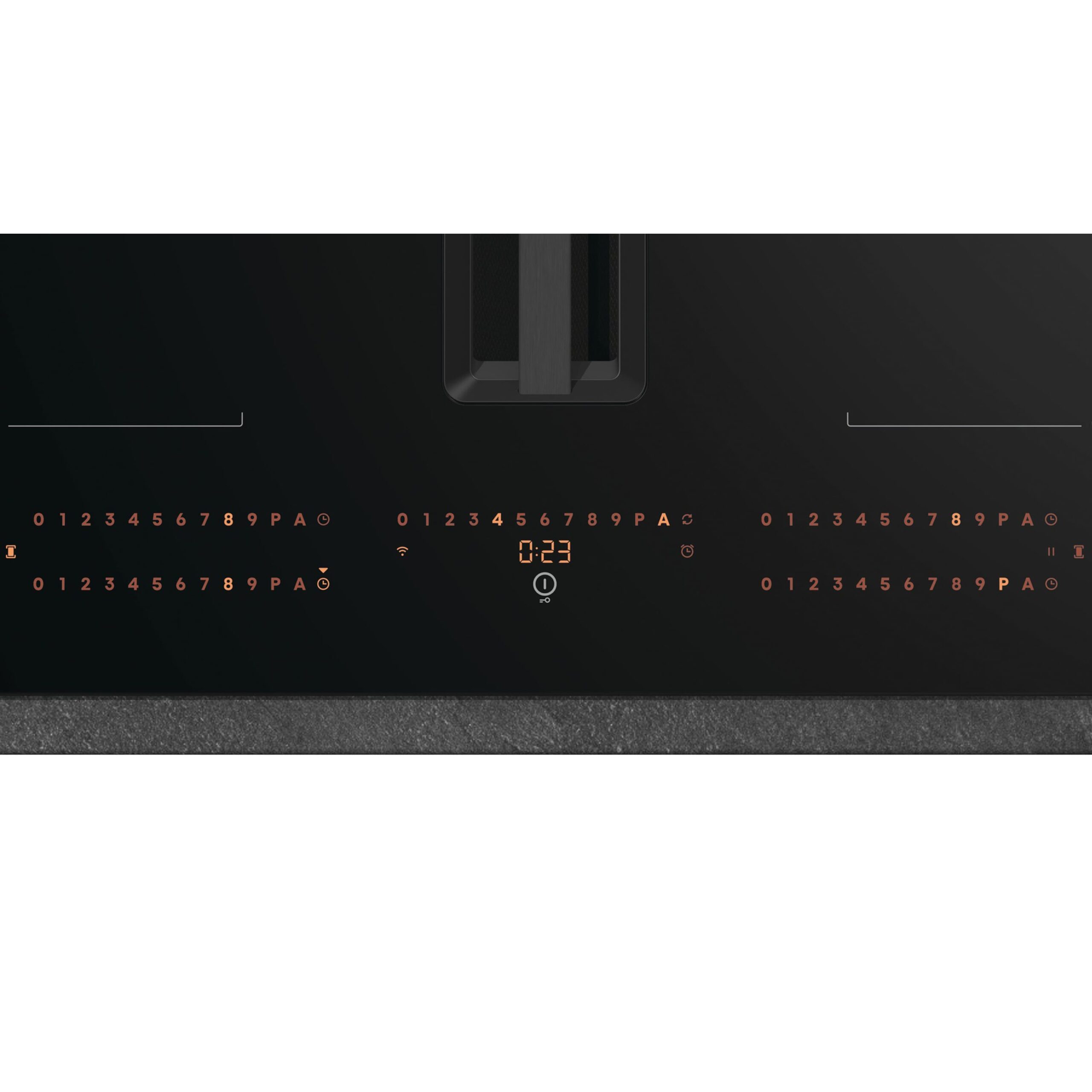 Hisense - HEH8443BSCWF – Placa Flex Con Extraccion De Aire, 4 Zonas, Capacidad 7300W, Color Negro