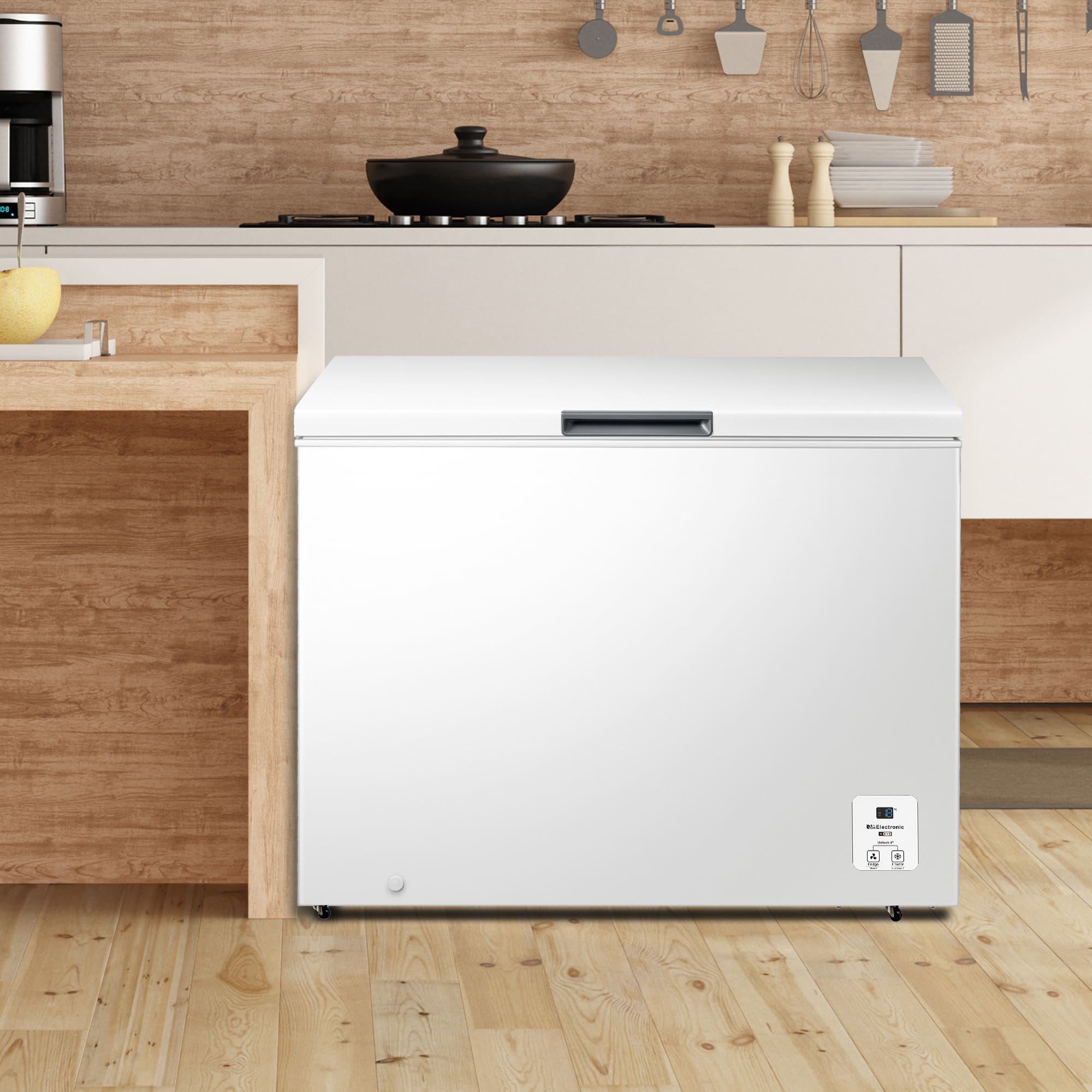 Hisense - FT386D4AWLYE – Arcón Congelador, Clase E, 297L, Blanco
