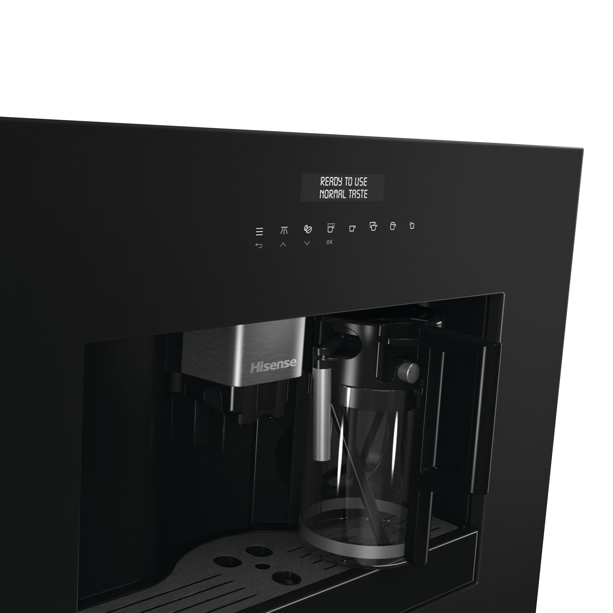 Hisense - CM4H8BG – Cafetera Automática De Integración, Capacidad 1,8 l, Color Negro