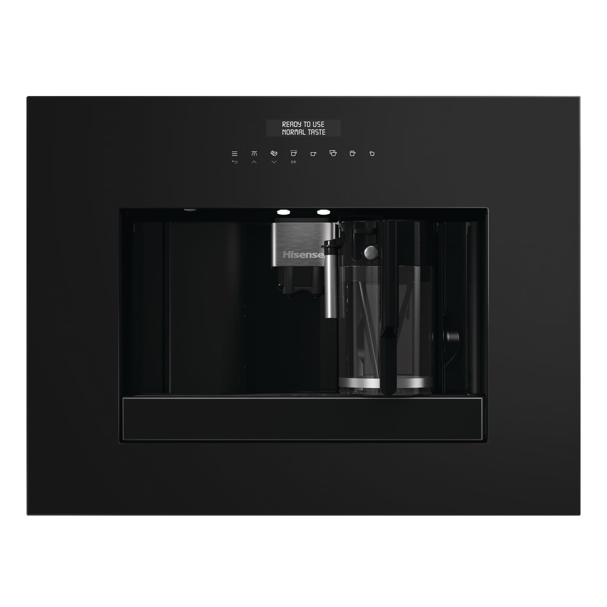 Hisense - CM4H8BG – Cafetera Automática De Integración, Capacidad 1,8 l, Color Negro