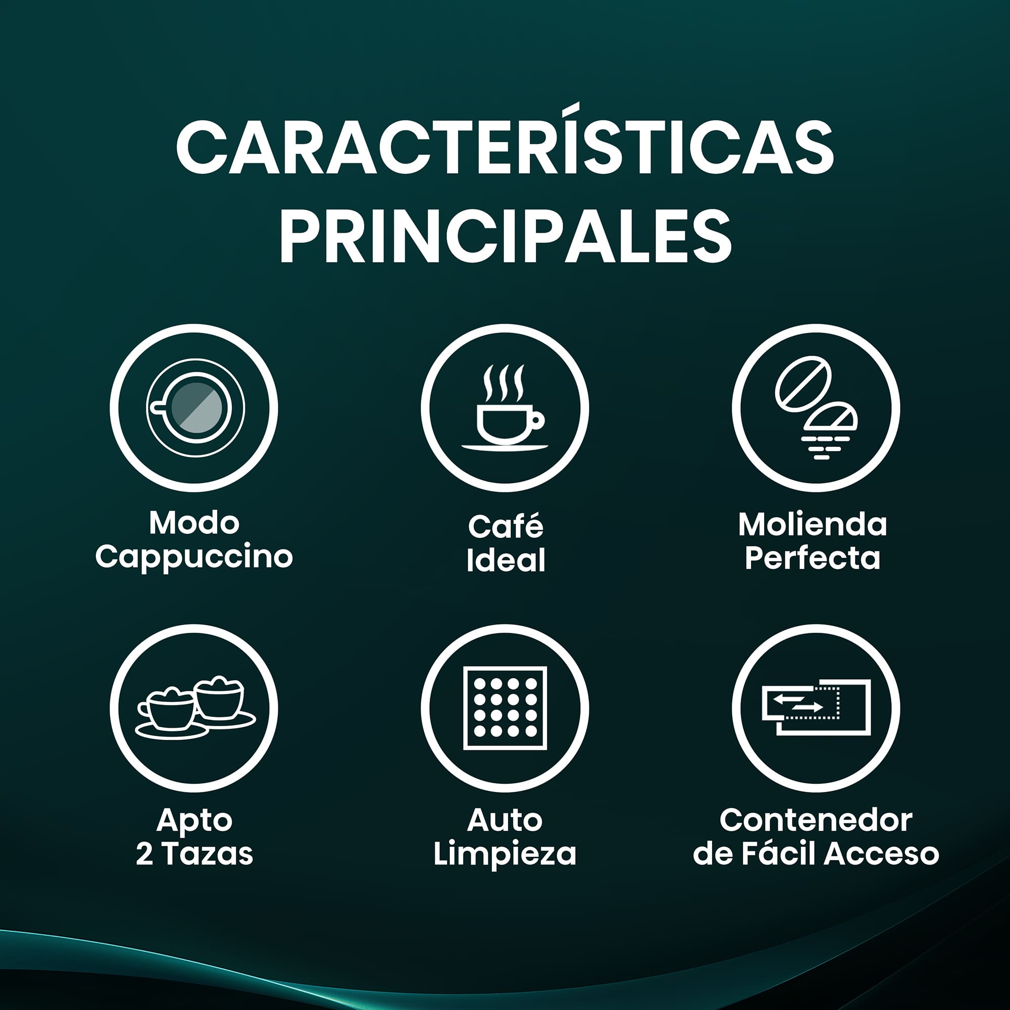 Hisense - CM4H8BG – Cafetera Automática De Integración, Capacidad 1,8 l, Color Negro