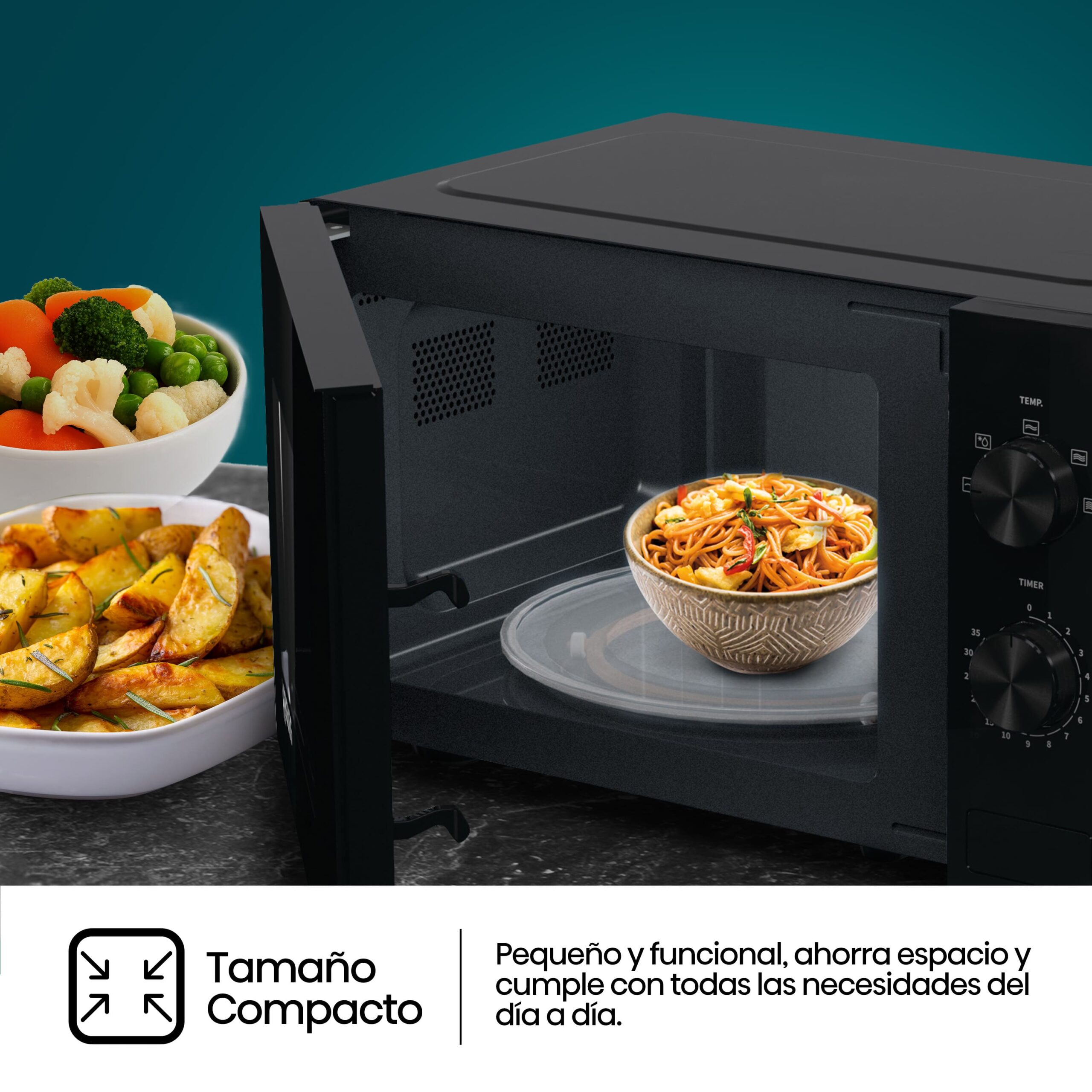 Hisense - H20MOBP1 – Microondas, 20L, Negro