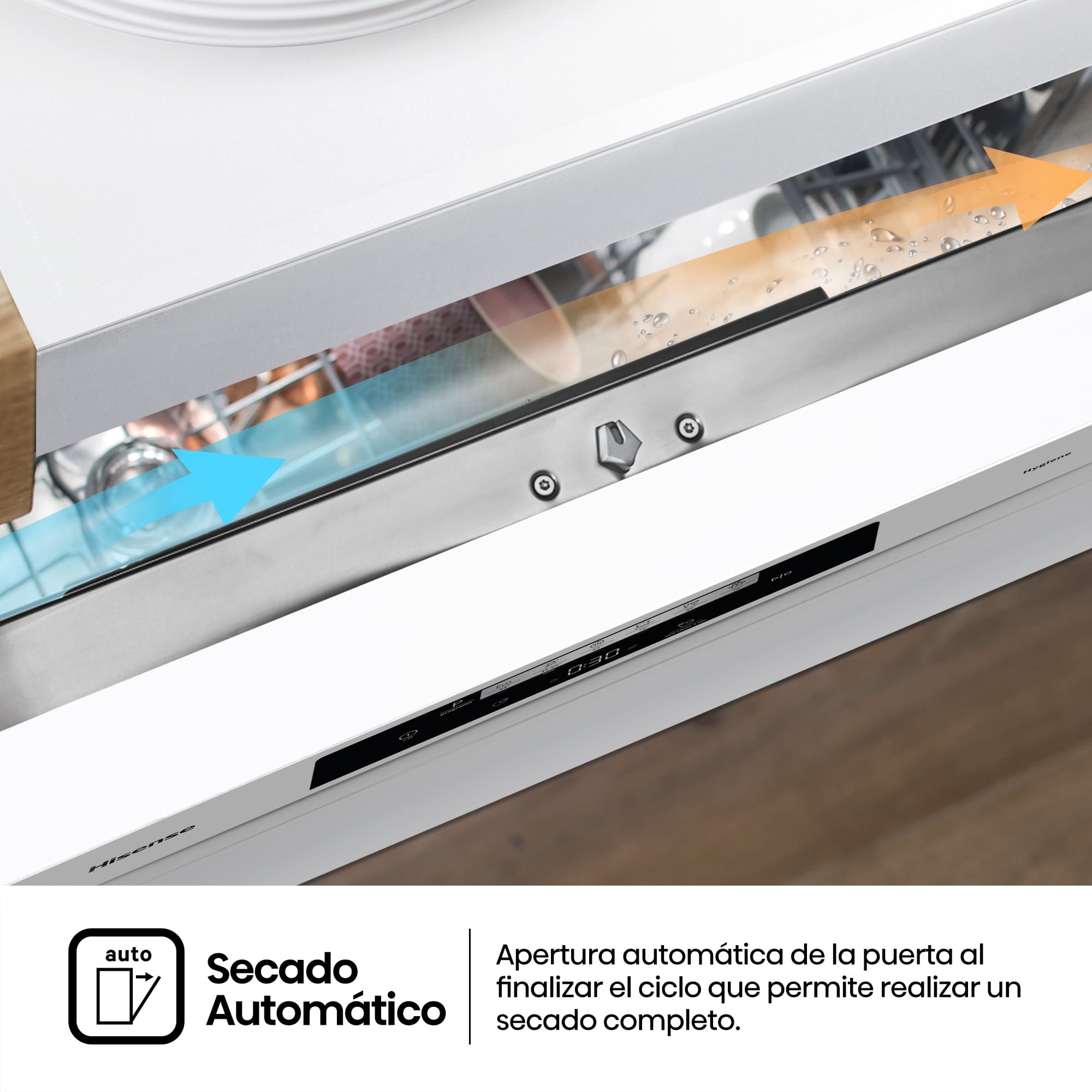 Hisense - HS642C60W – Lavavajillas 60cm, Libre Instalación, Clase C, 14, Blanco