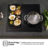Inducción HI6443BSCWF – Placa Flex, 4 Zonas, Capacidad 7360W, Color Negro