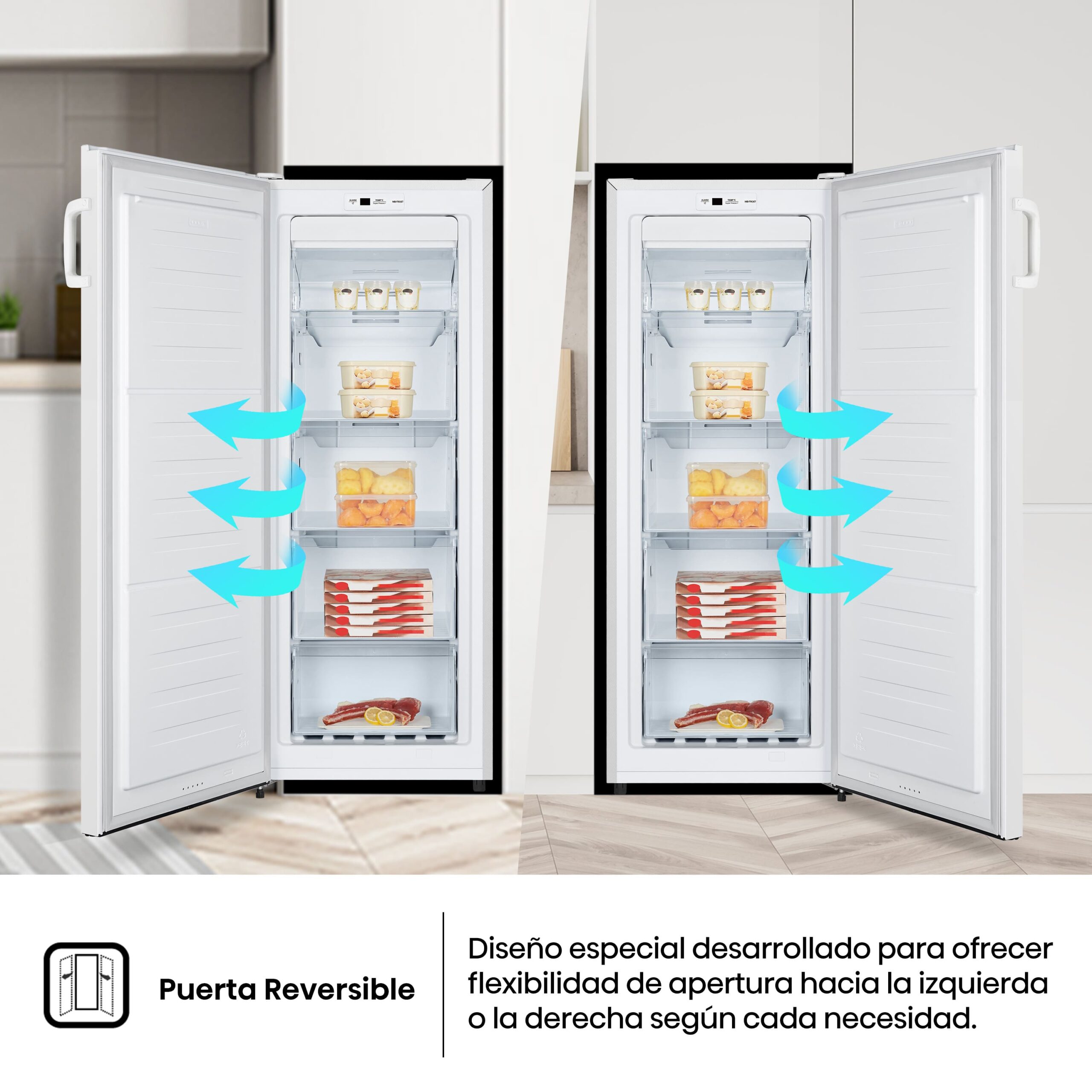 Hisense - FV191N4AW2 – Congelador 1 Puerta, Clase E, 155L, Blanco