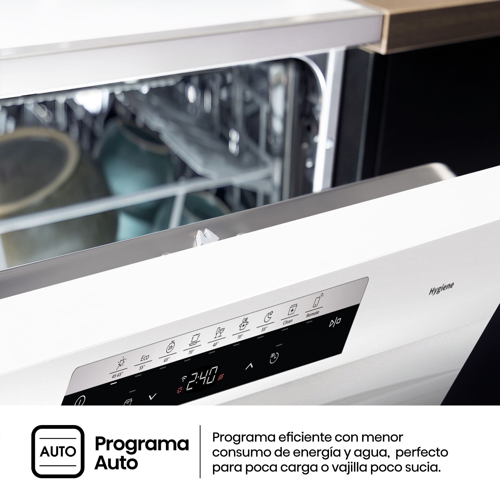 Hisense - HS642C60W – Lavavajillas 60cm, Libre Instalación, Clase C, 14, Blanco