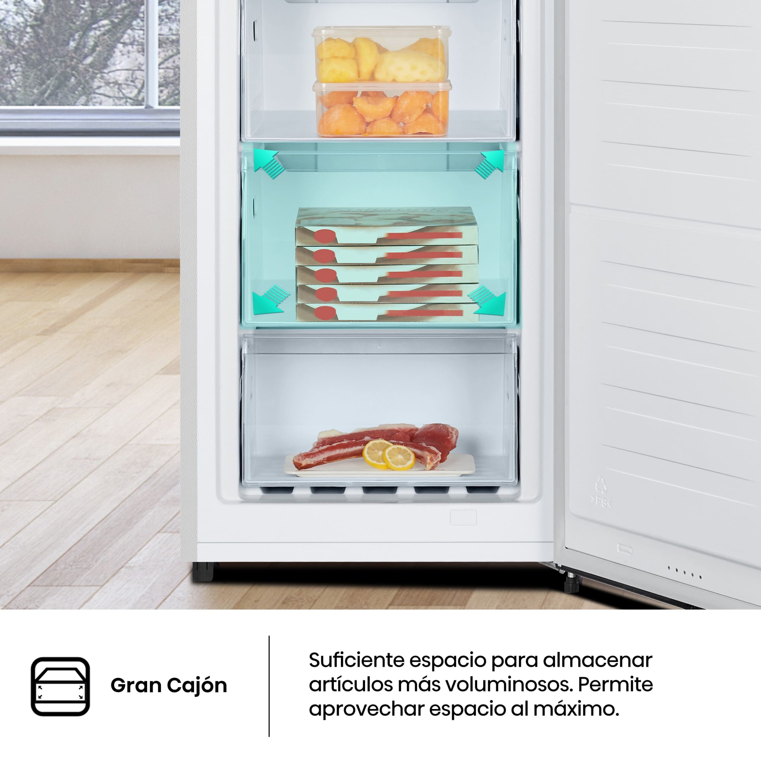 Hisense - FV191N4AW2 – Congelador 1 Puerta, Clase E, 155L, Blanco
