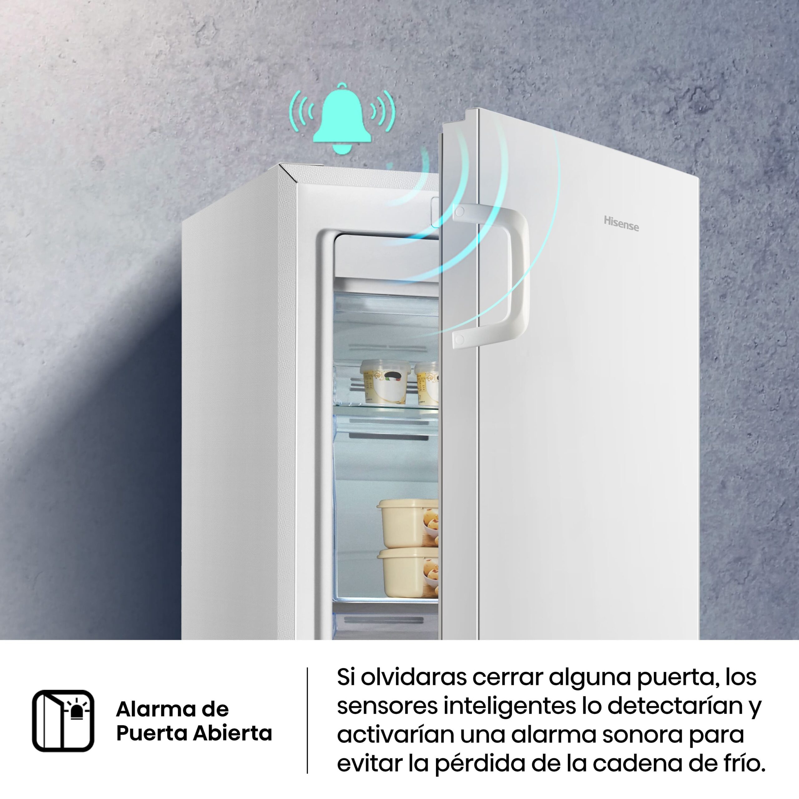 Hisense - FV191N4AW2 – Congelador 1 Puerta, Clase E, 155L, Blanco