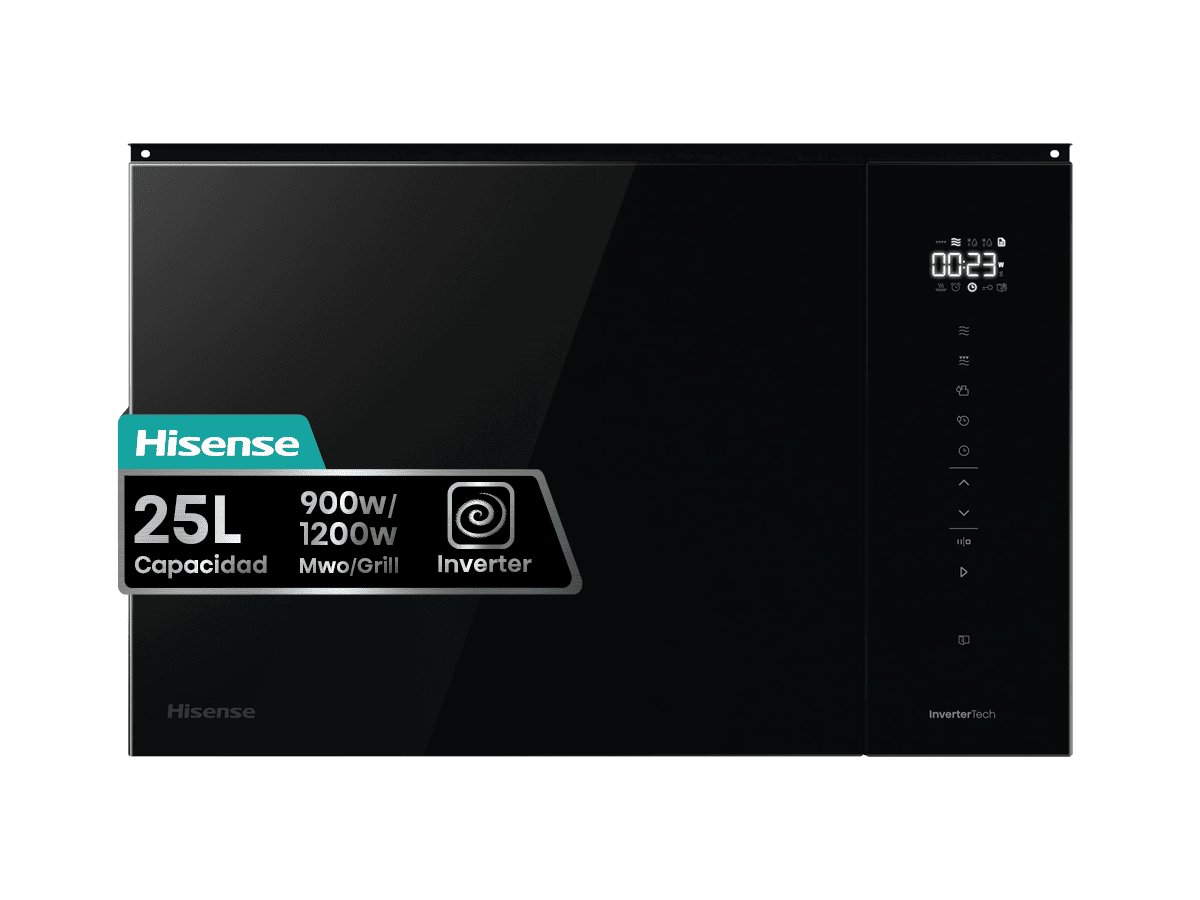 BIM325GI63DBG - Microondas de Integración, Capacidad 25L, Color Cristal Negro