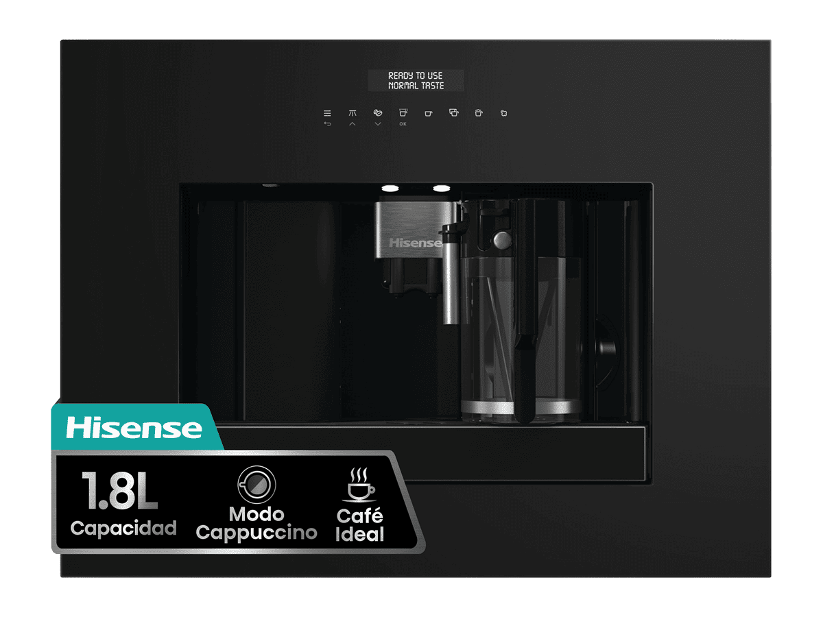 Hisense - CM4H8BG – Cafetera Automática De Integración, Capacidad 1,8 l, Color Negro, , 