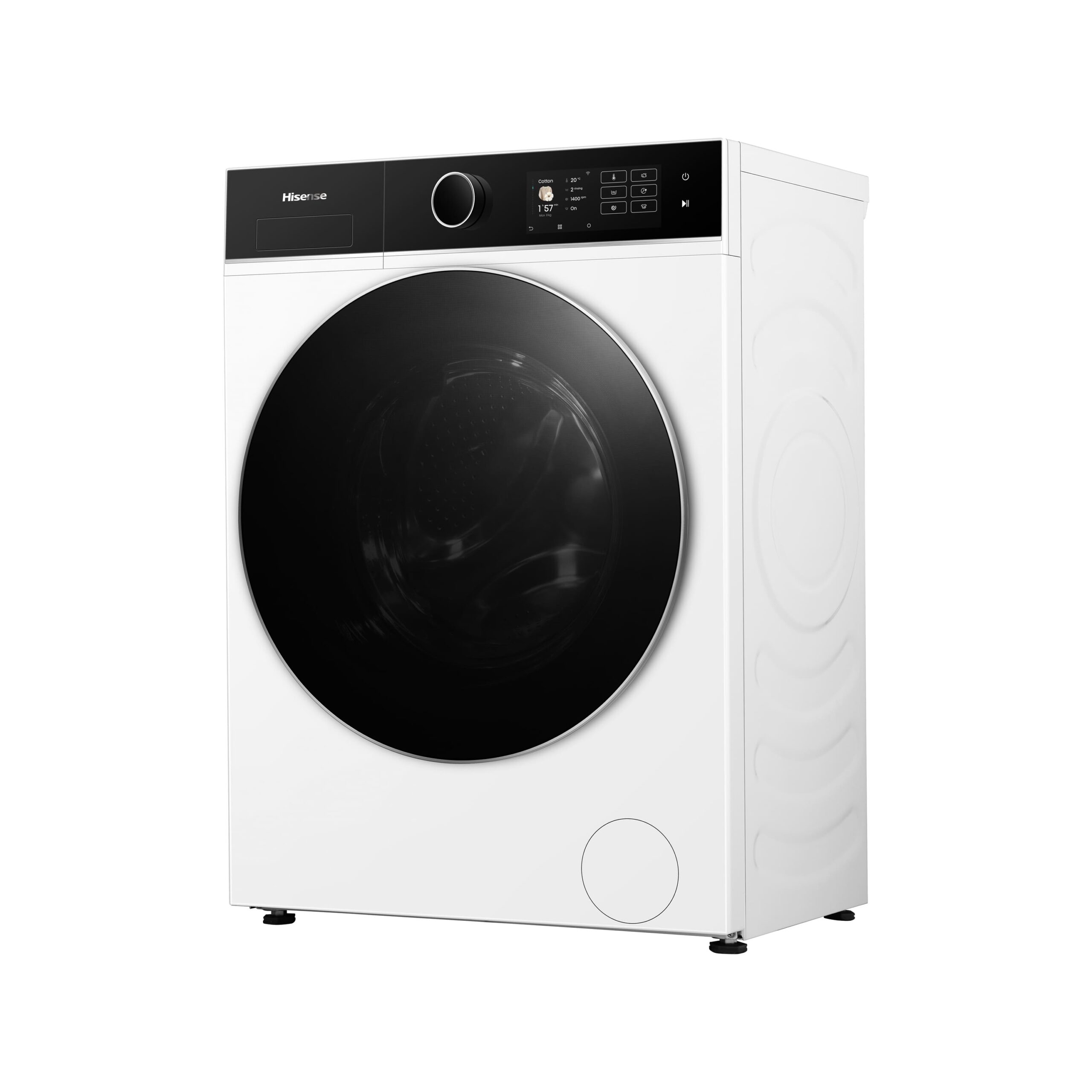 Hisense - WF5I8043BWF – Lavadora De Libre Instalación, A-30%  (ECO 40-60ºC), 8 kg , 1400 rpm, Blanco