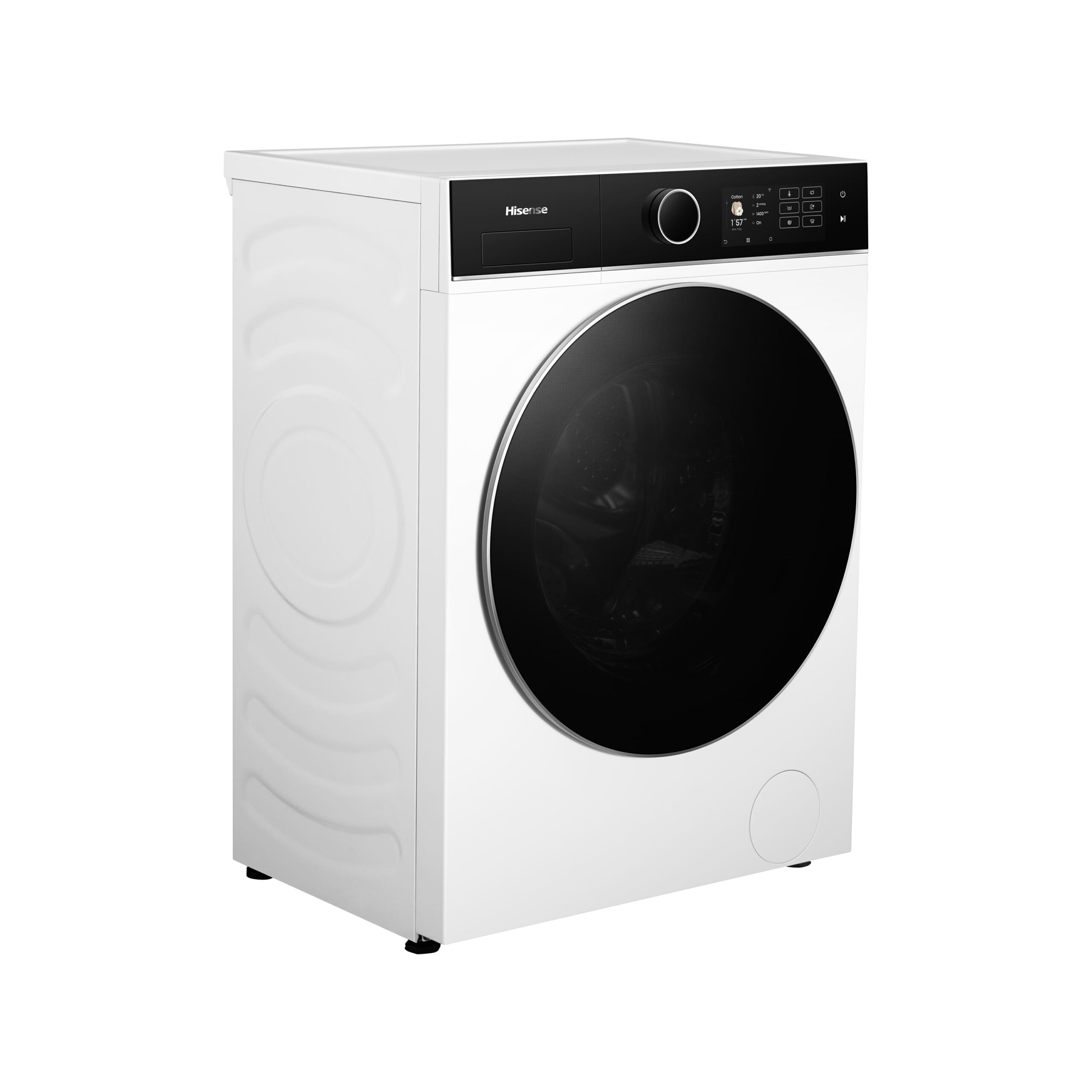 Hisense - WF5I8043BWF – Lavadora De Libre Instalación, A-30%  (ECO 40-60ºC), 8 kg , 1400 rpm, Blanco