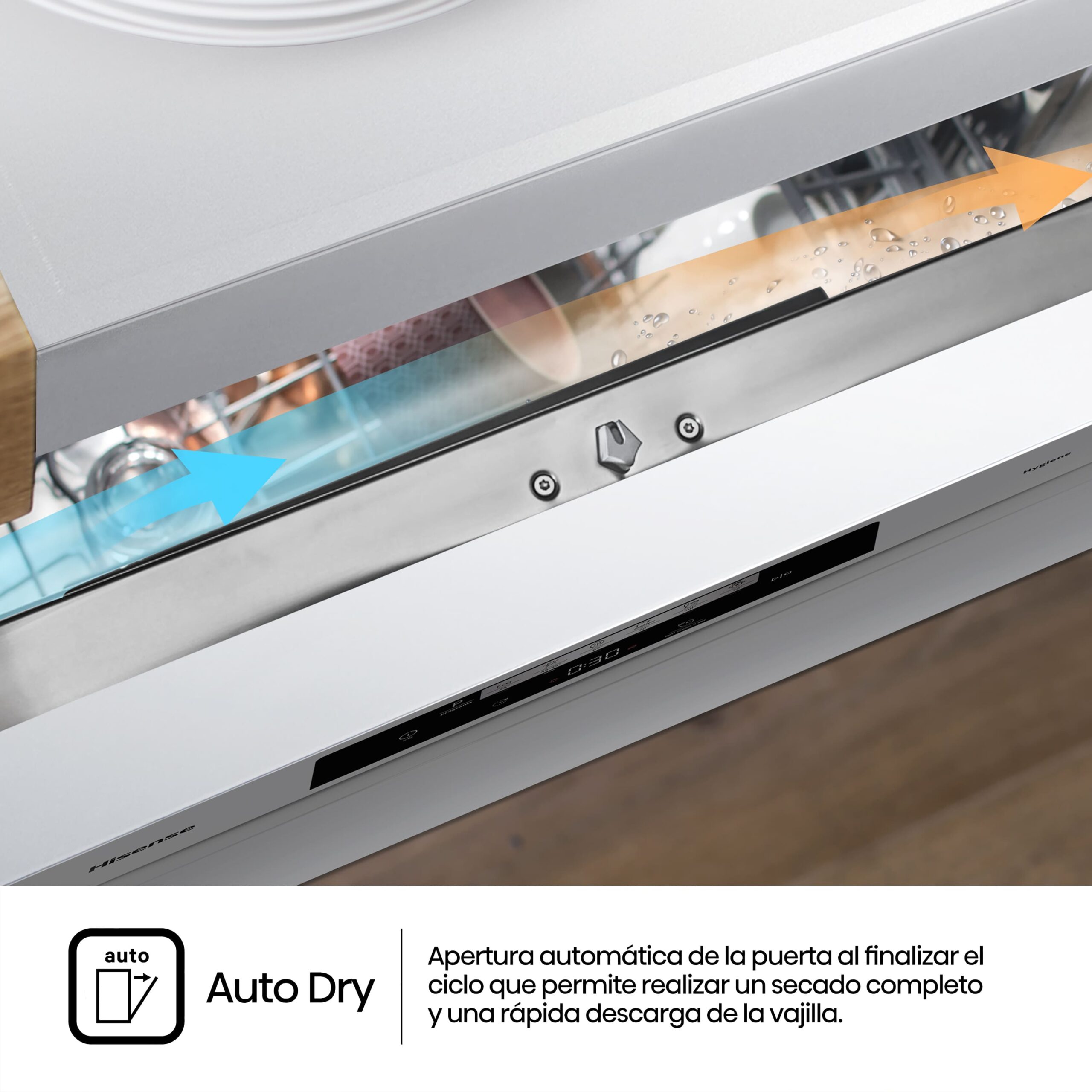 Hisense - HS642C60W – Lavavajillas 60cm, Libre Instalación, Clase C, 14, Blanco