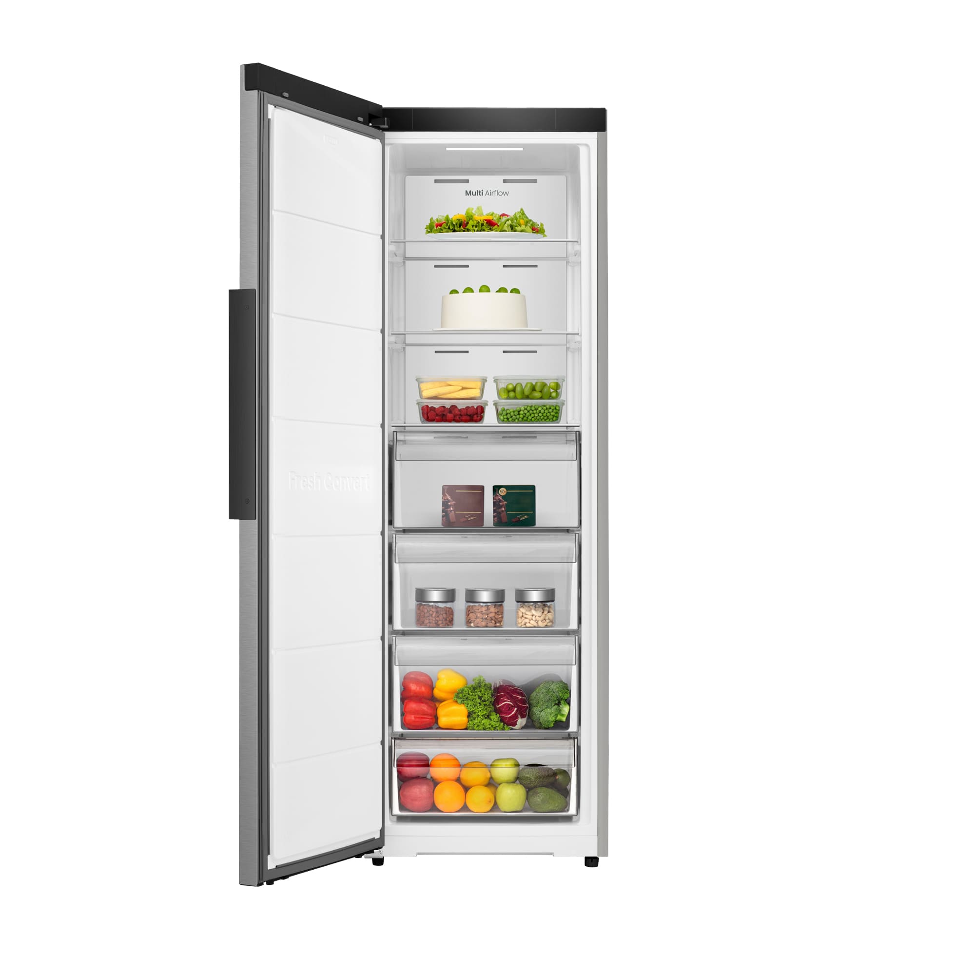 Hisense - FT3K310SAIE – Congelador 1 Puerta De Libre Instalación Kitchen Fit, Clase E, Capacidad 312L, Color Inox