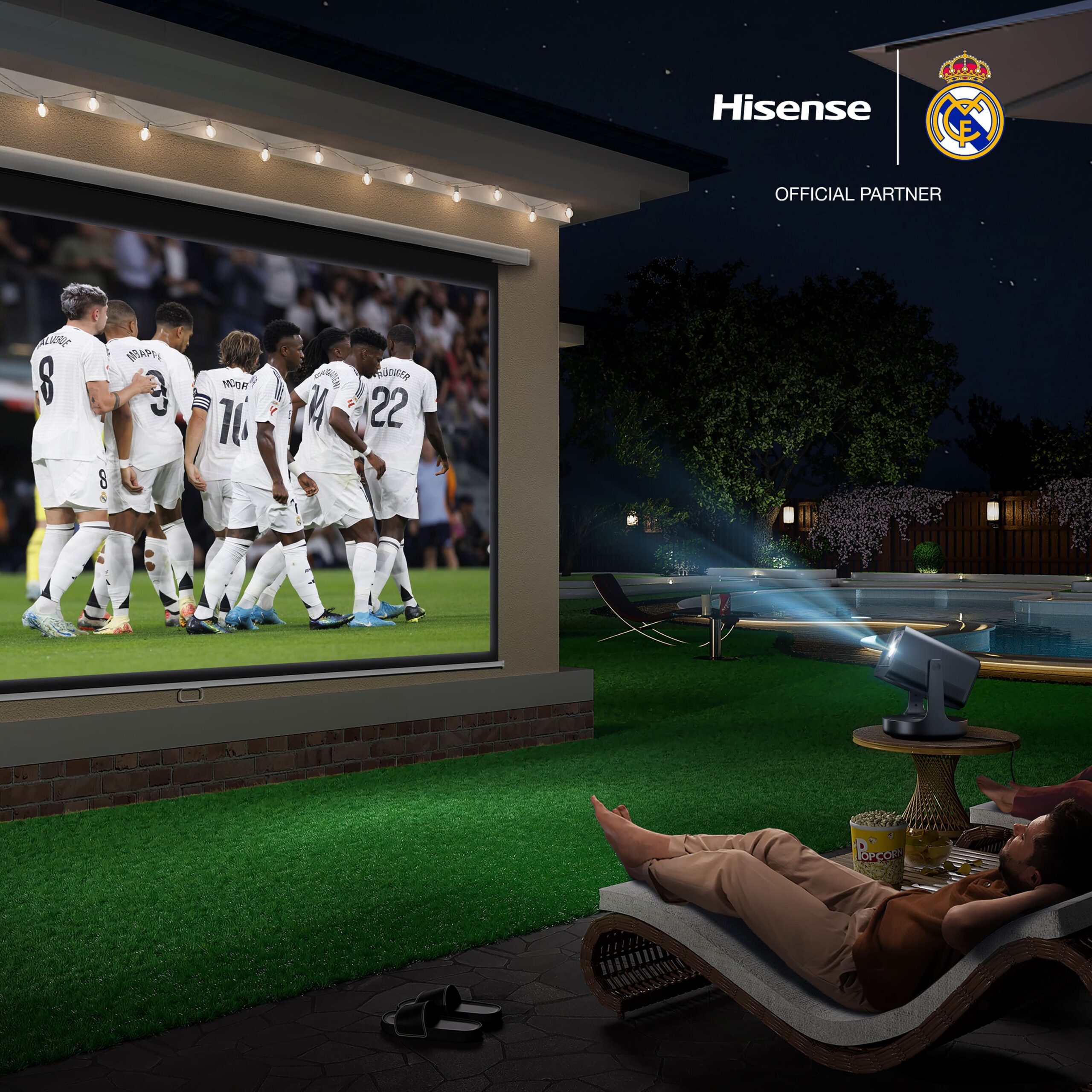 Hisense - Mini Proyector Láser C2 | Real Madrid