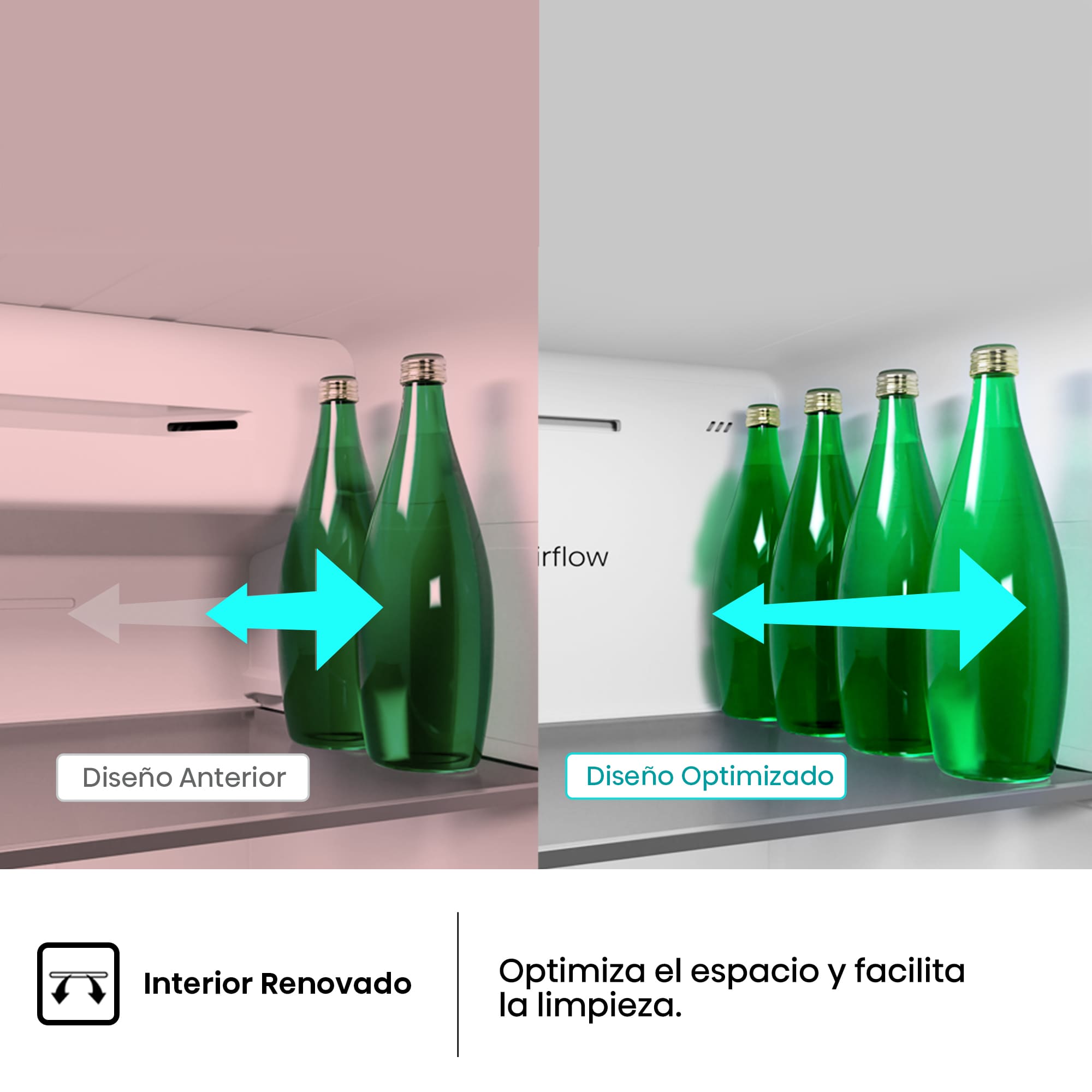 Hisense - RS3P558NEIC – Americano Side By Side De Libre Instalación, Clase C, Capacidad 544L, Color Inox