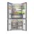 Americanos Cross Door RQ768N4GBE – Americano 4 Puertas De Libre Instalación Kitchen Fit, Clase E, Capacidad 591L, Color Cristal Negro
