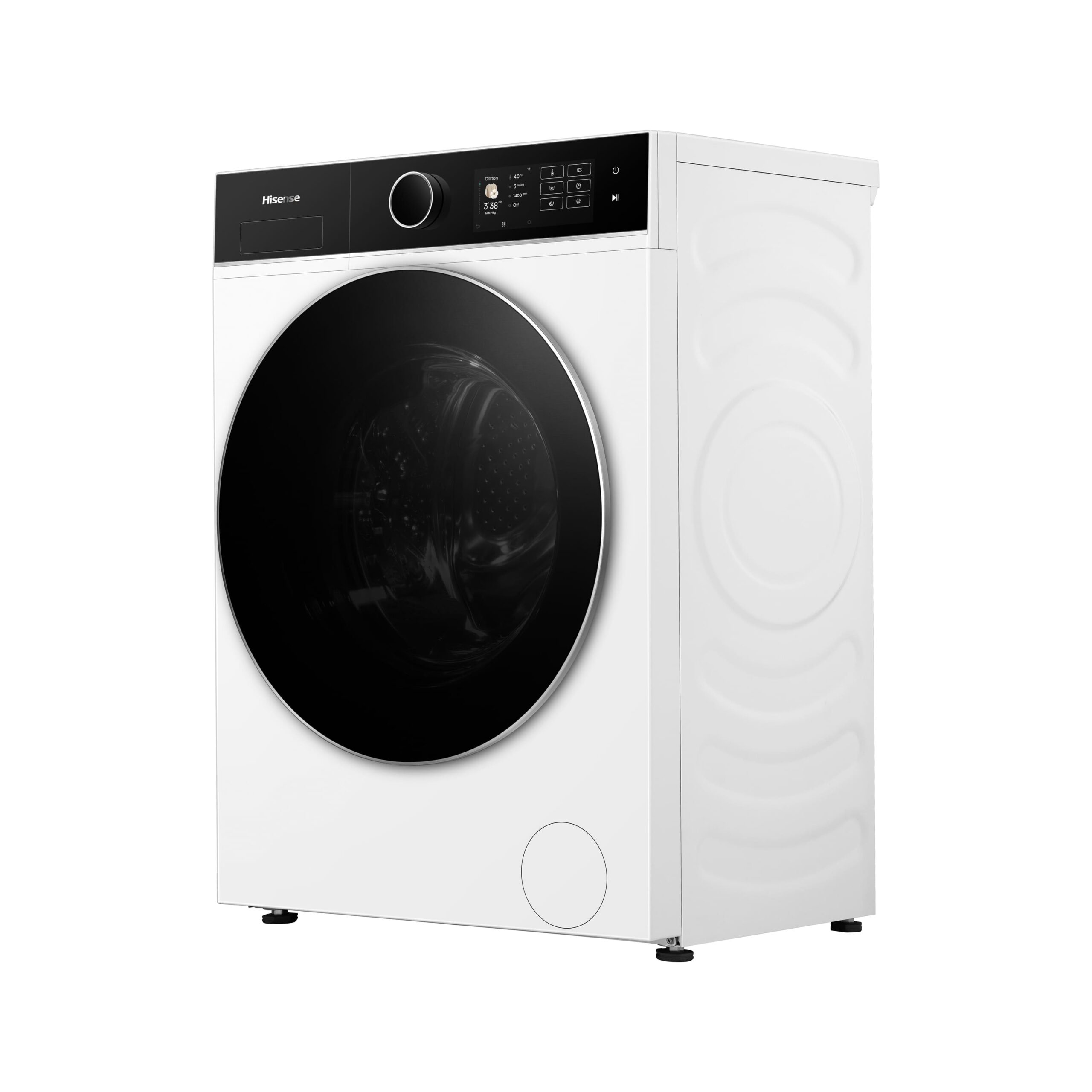 Hisense - WF5i9043BWFS – Lavadora De Libre Instalación, A-10% (ECO 40-60ºC), 9 kg, 1400 rpm, Blanco