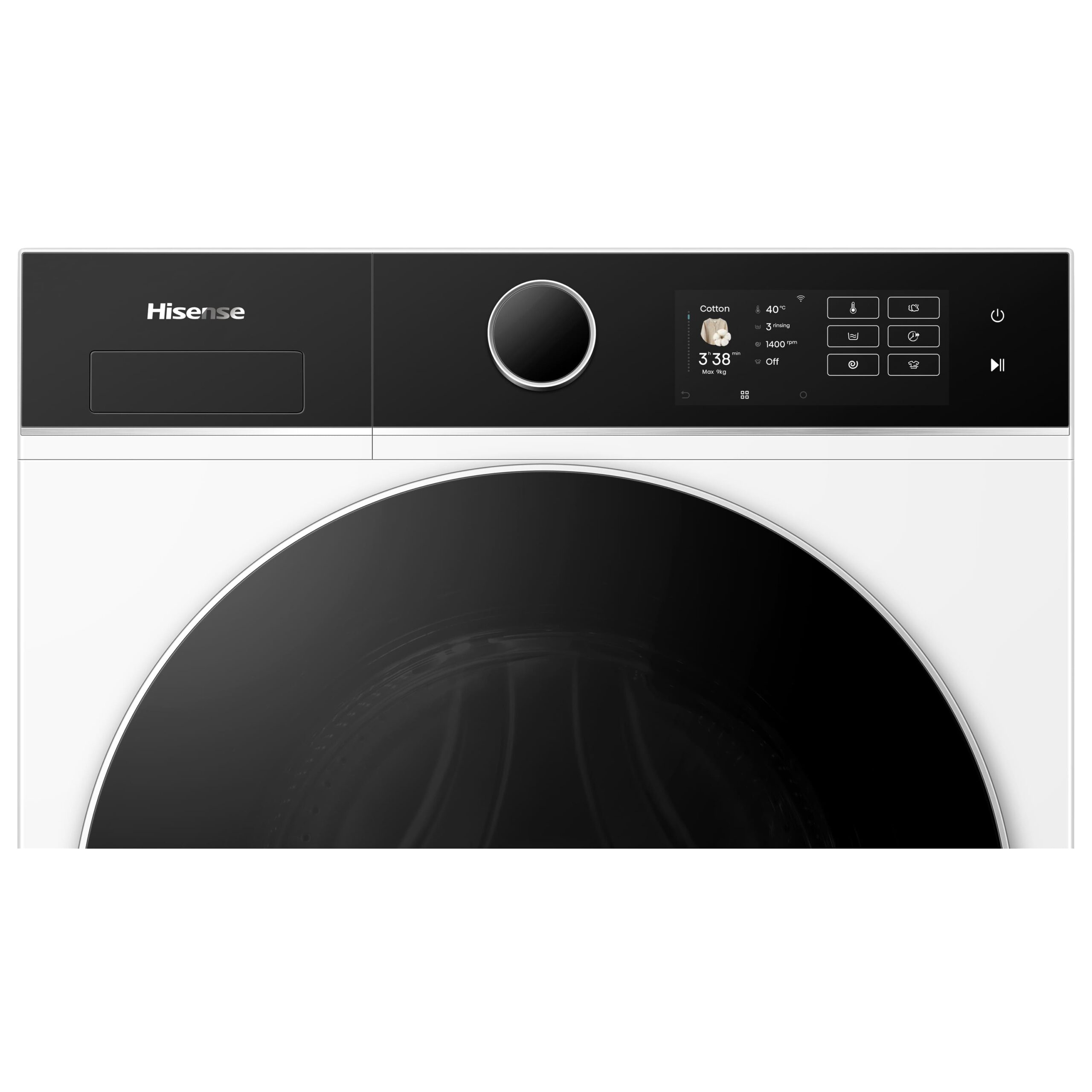 Hisense - WF5i9043BWFS – Lavadora De Libre Instalación, A-10% (ECO 40-60ºC), 9 kg, 1400 rpm, Blanco