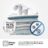 Secadoras DH5I104BWAB – Secadora De Libre Instalación, Clase A, Capacidad 10 Kg, Color Blanco